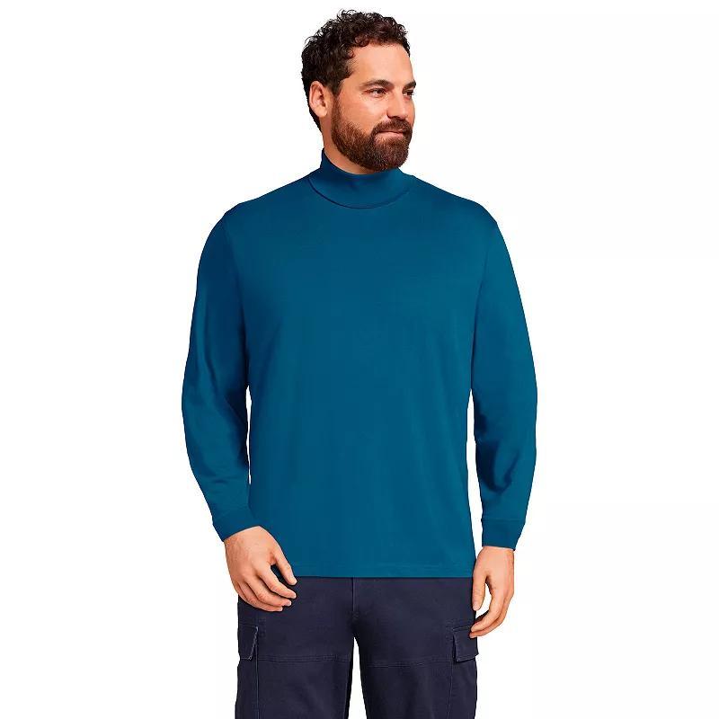 Big & Tall Lands End Super-T Classic-Fit Turtleneck, Mens Product Image