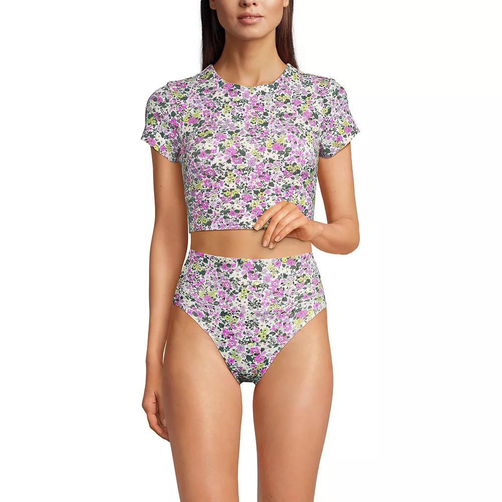 Women's DD-Cup Lands' End Cap Sleeve Midkini Swim Top,  Product Image