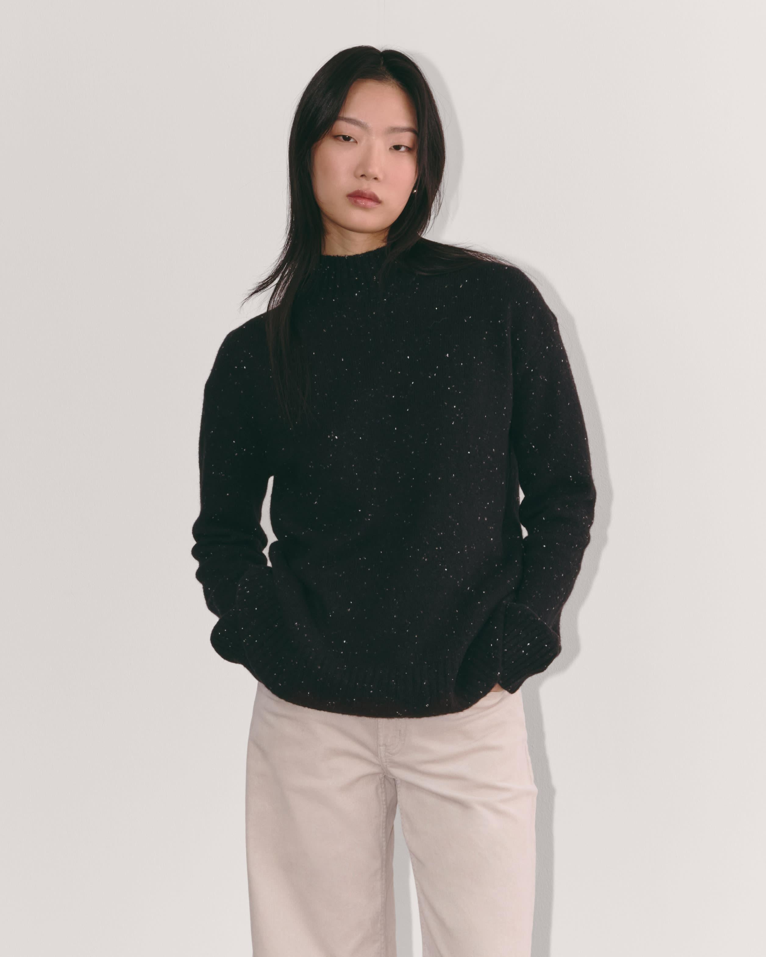 The Mockneck Sweater in Plush Cotton Product Image