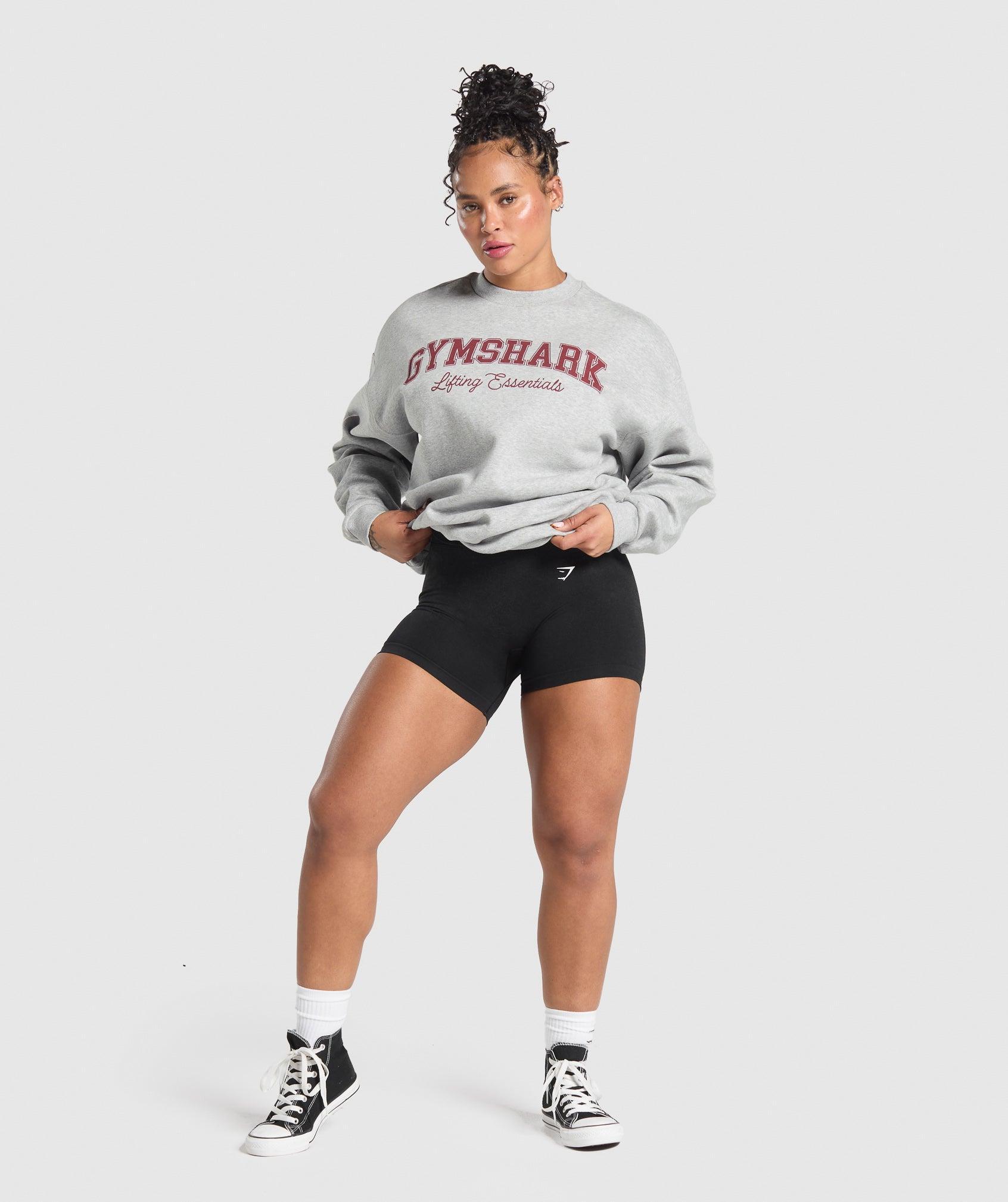 Lifting Essentials Graphic Brushed Oversized Sweatshirt Product Image