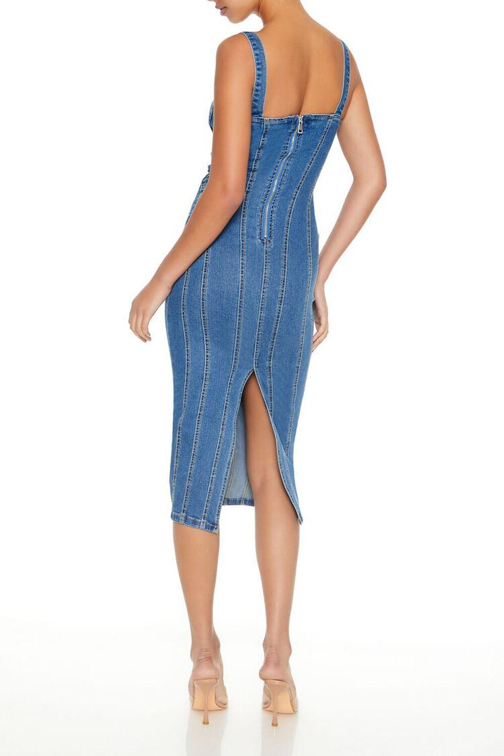 Denim Bustier Midi Dress | Forever 21 Product Image