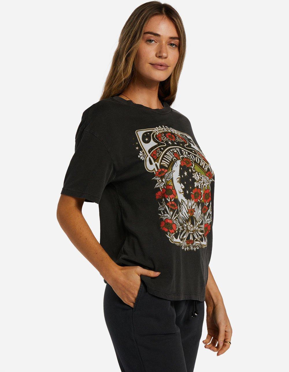 BILLABONG Midnight Blooms Womens Oversized Tee Product Image