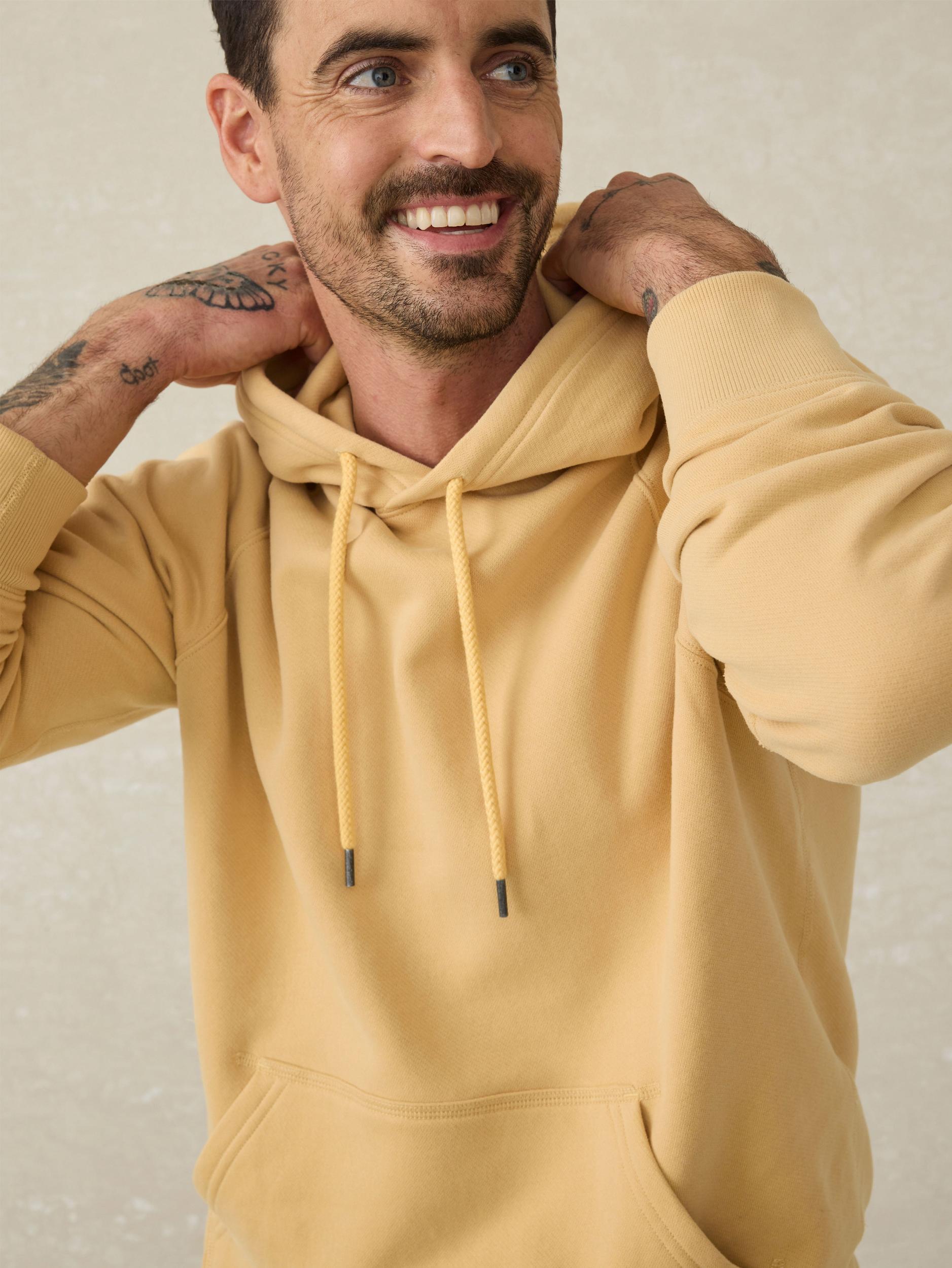 High Standard Fleece Hoodie - Sun Yellow Male Product Image