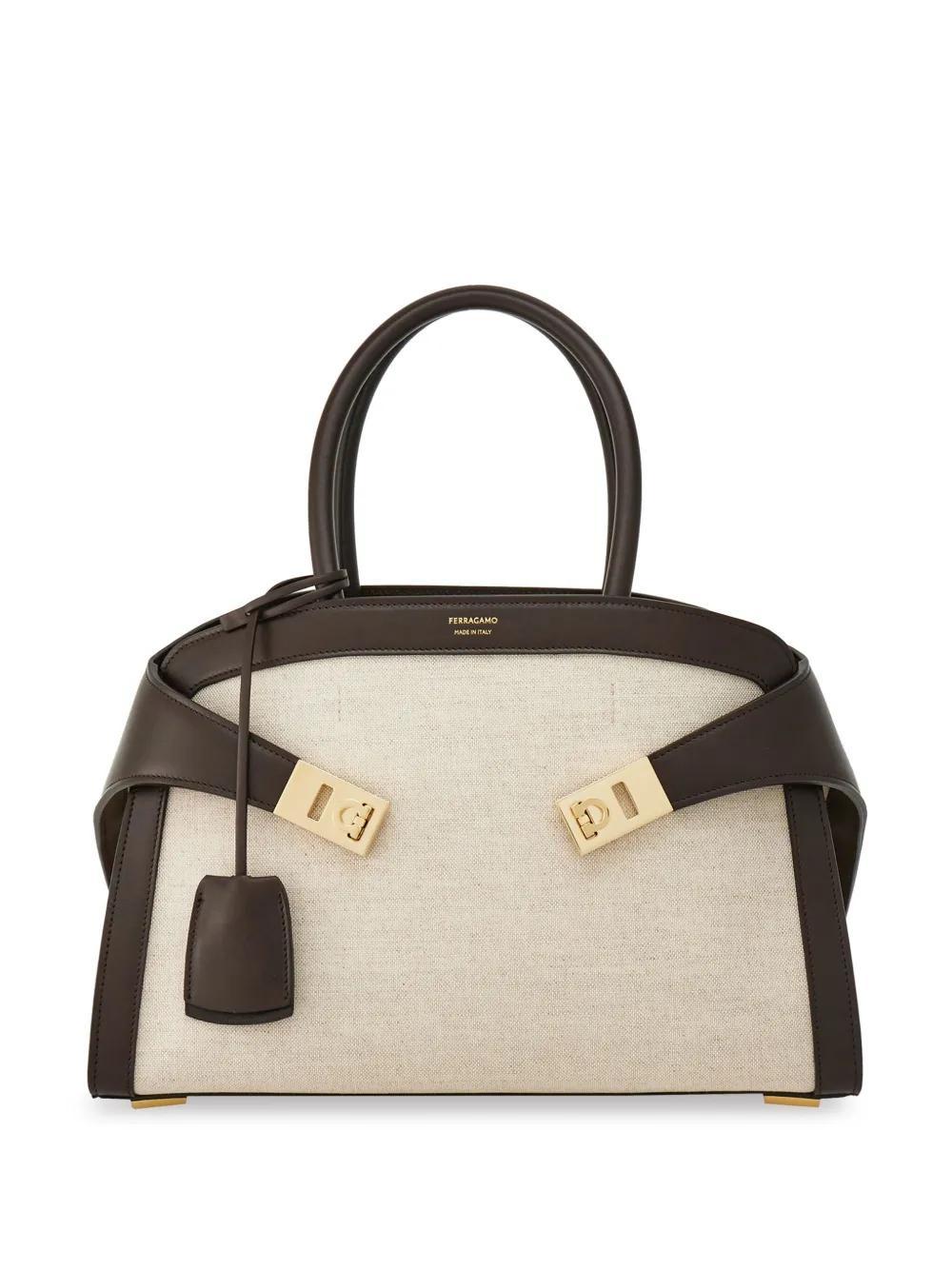 FERRAGAMO Small Hug Tote Bag In Multi Product Image