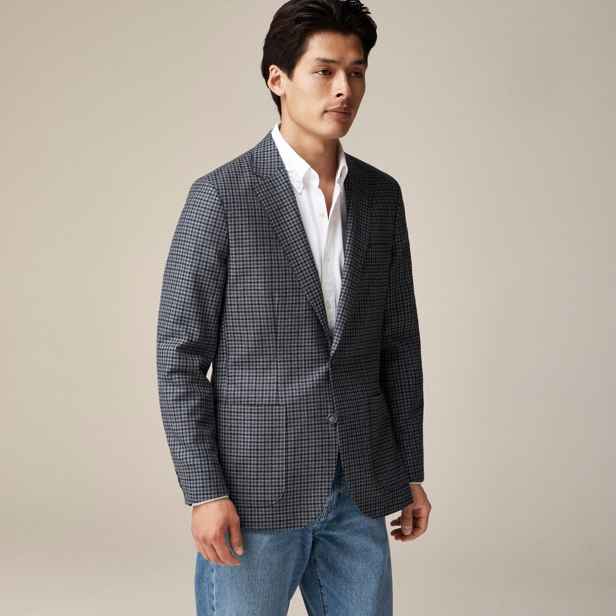 Ludlow Slim-fit blazer in English cotton-wool blend Product Image