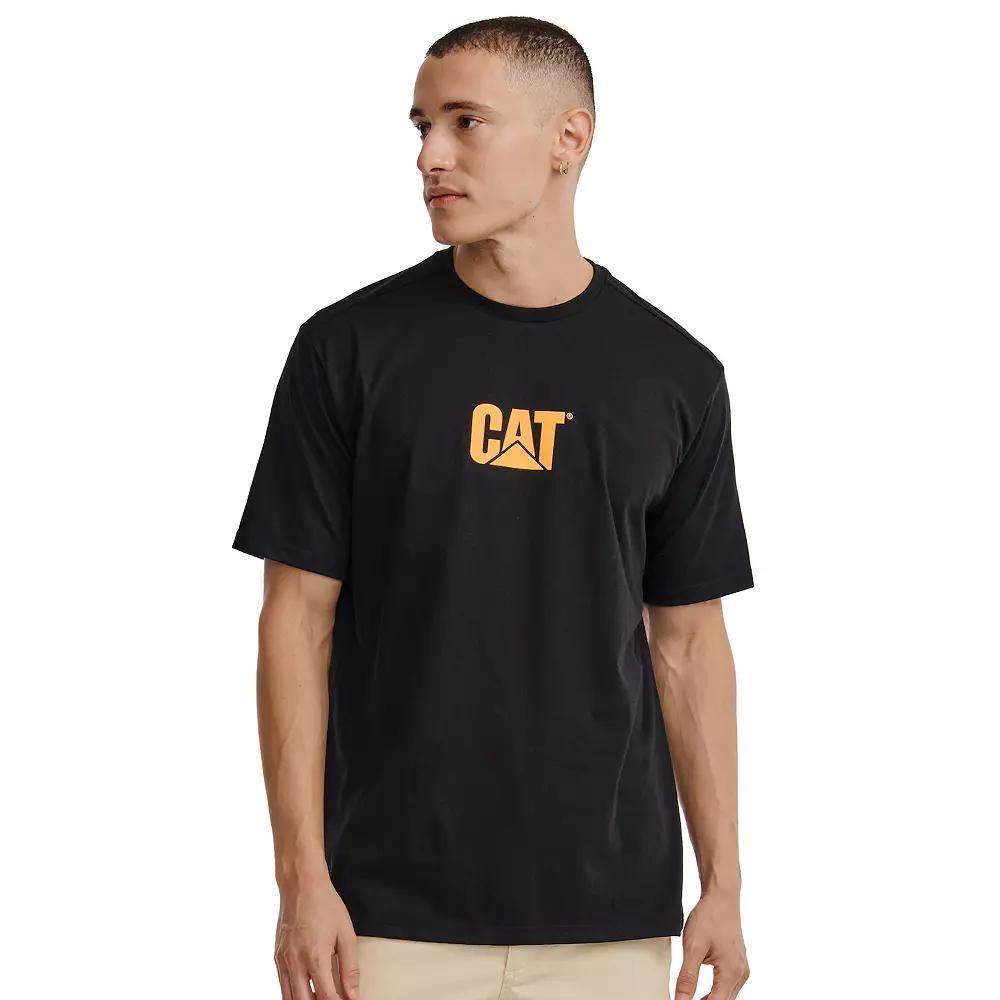Men's Caterpillar Classic Cat Logo Tee, Size: Medium, Pitch Black Product Image