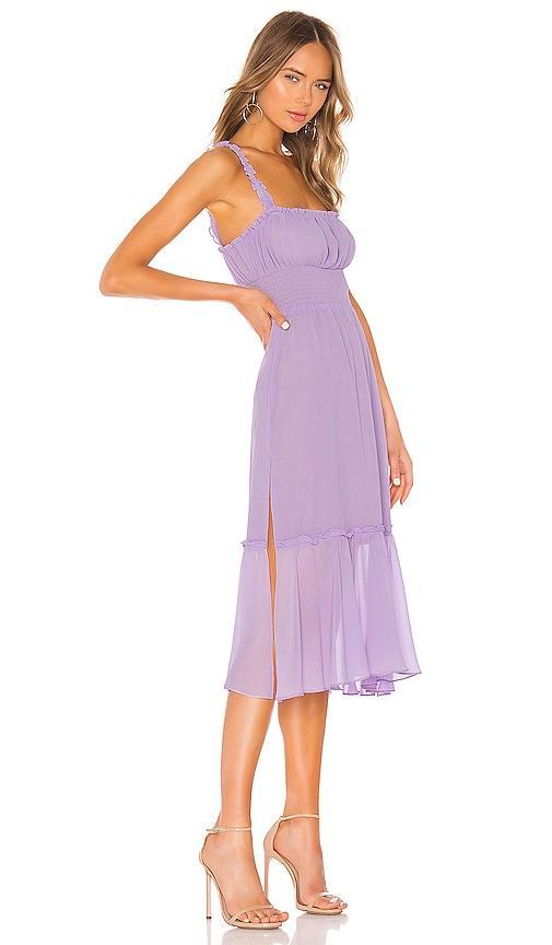 Lovers and Friends Arden Midi Dress in Lavender. Product Image