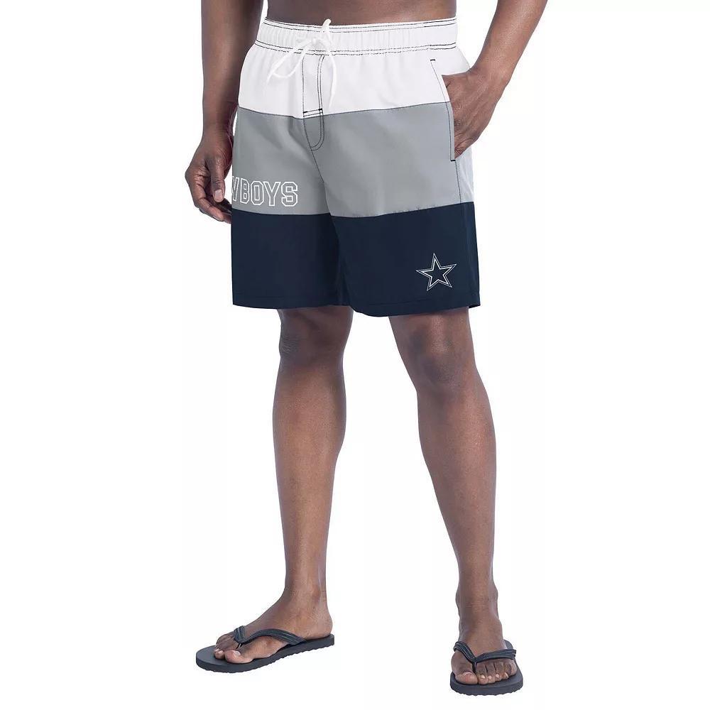 Mens G-III Sports by Carl Banks Royal/Gray Indianapolis Colts Sunrise Volley Swim Shorts Product Image