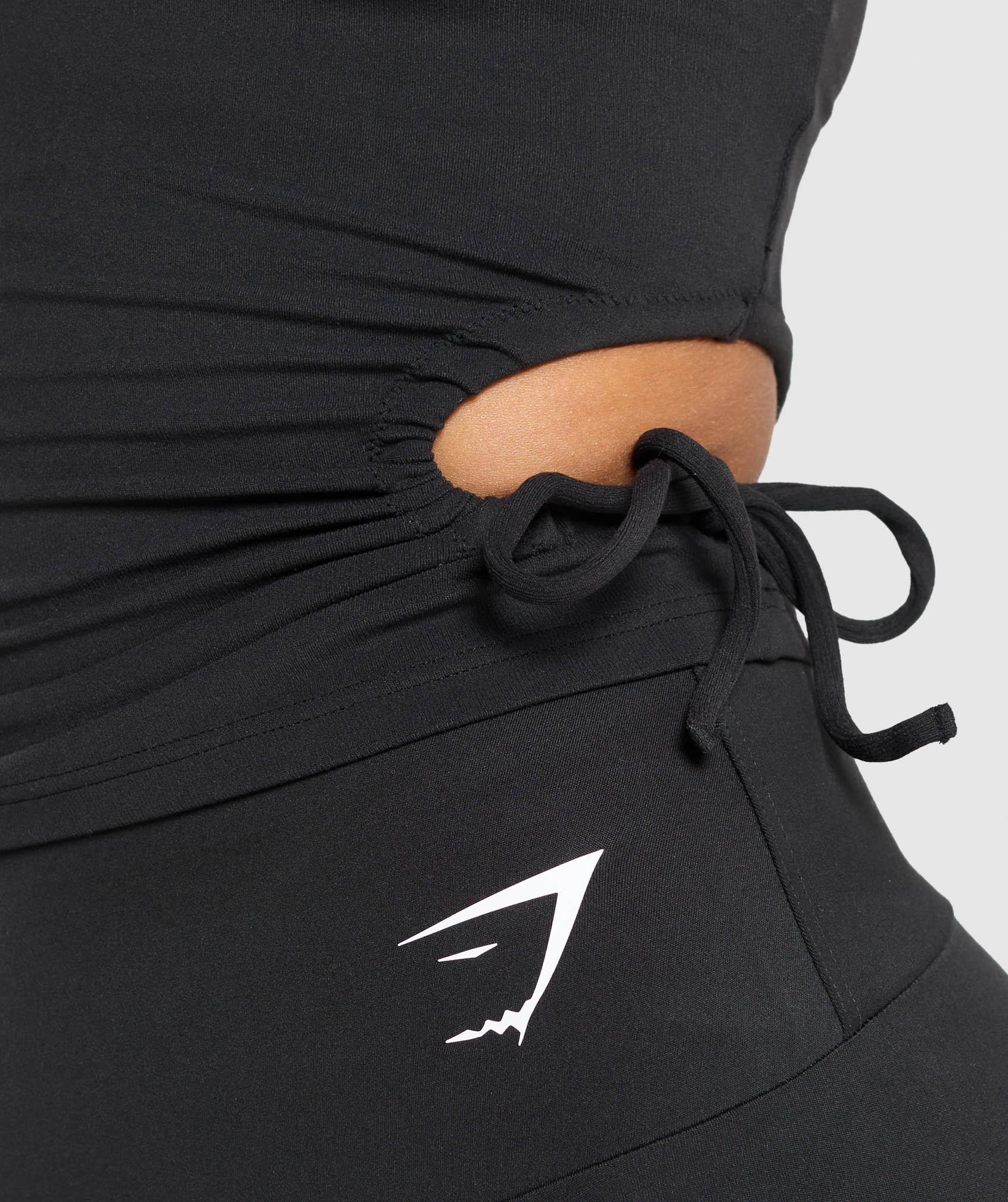 Gymshark Ruched Side Tank With Shelf - Black Female Product Image