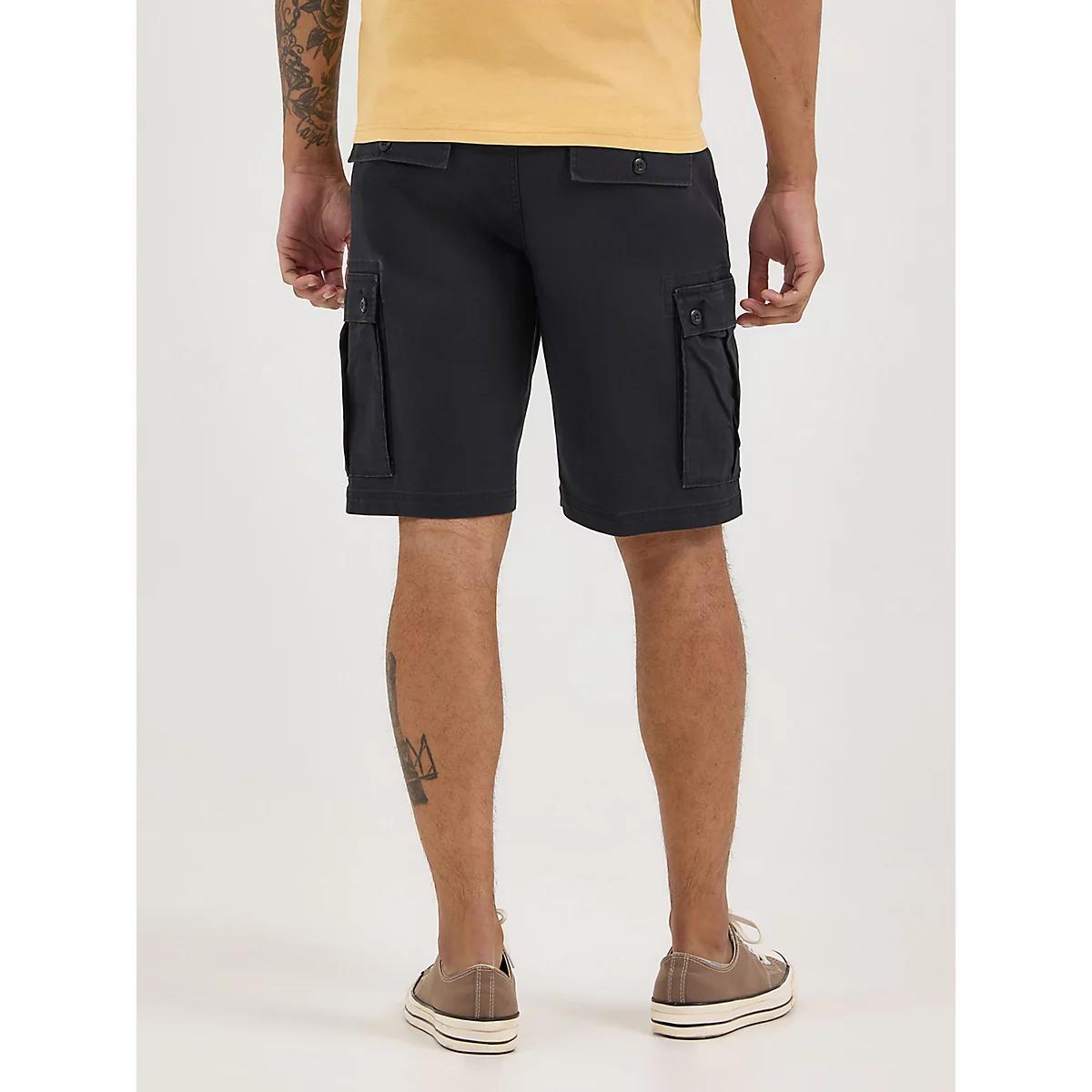 Men's Stretch Ripstop Cargo Short in Caviar Product Image