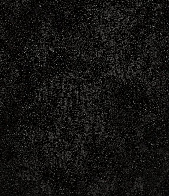 Blondie Nites Spaghetti Strap Sequin Lace Corset Dress Product Image