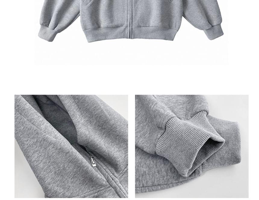 Oversized Hooded Sweatshirt Jacket Product Image