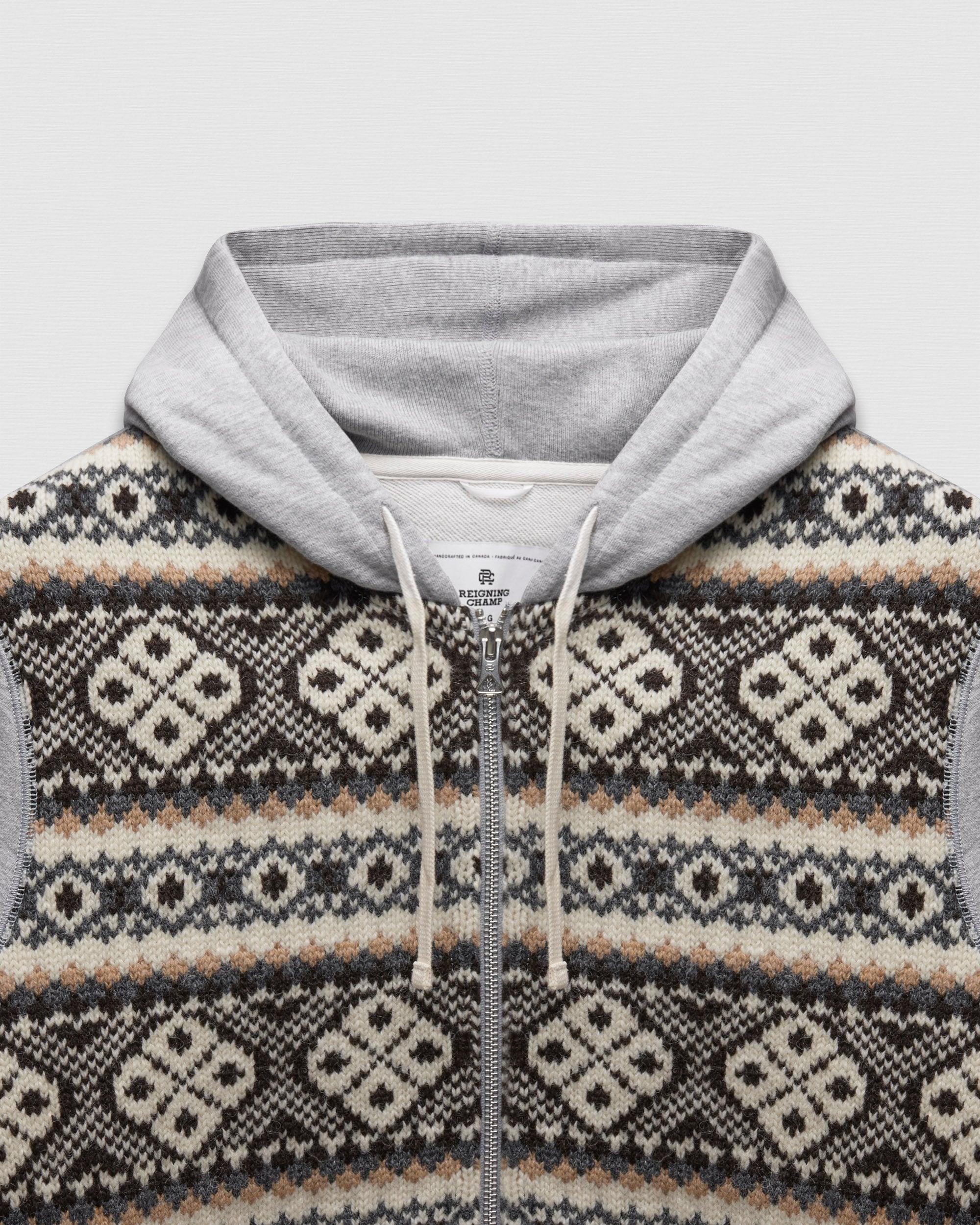 Junya Watanabe Shetland Wool Slim Zip Hoodie Male Product Image