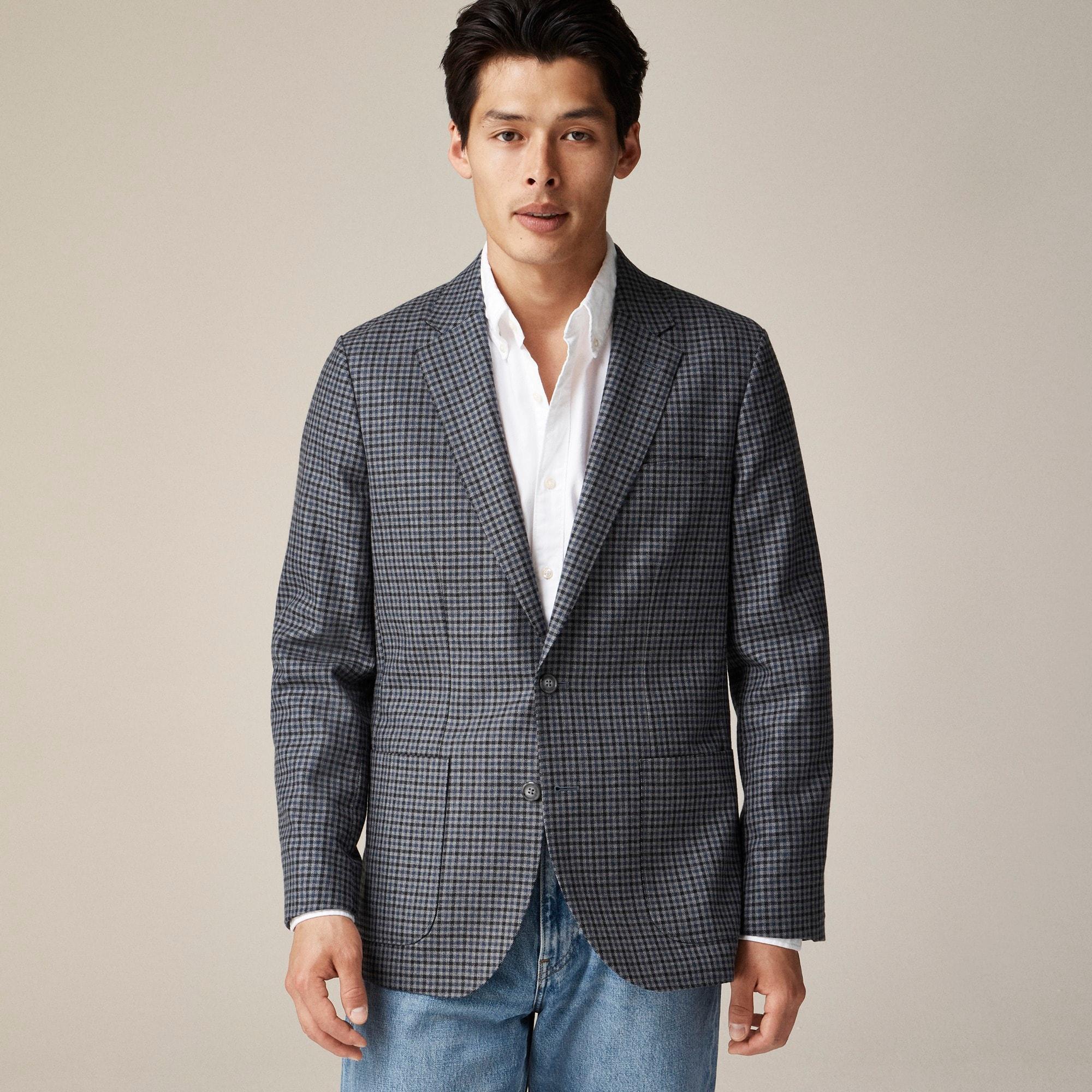 Ludlow Slim-fit blazer in English cotton-wool blend Product Image