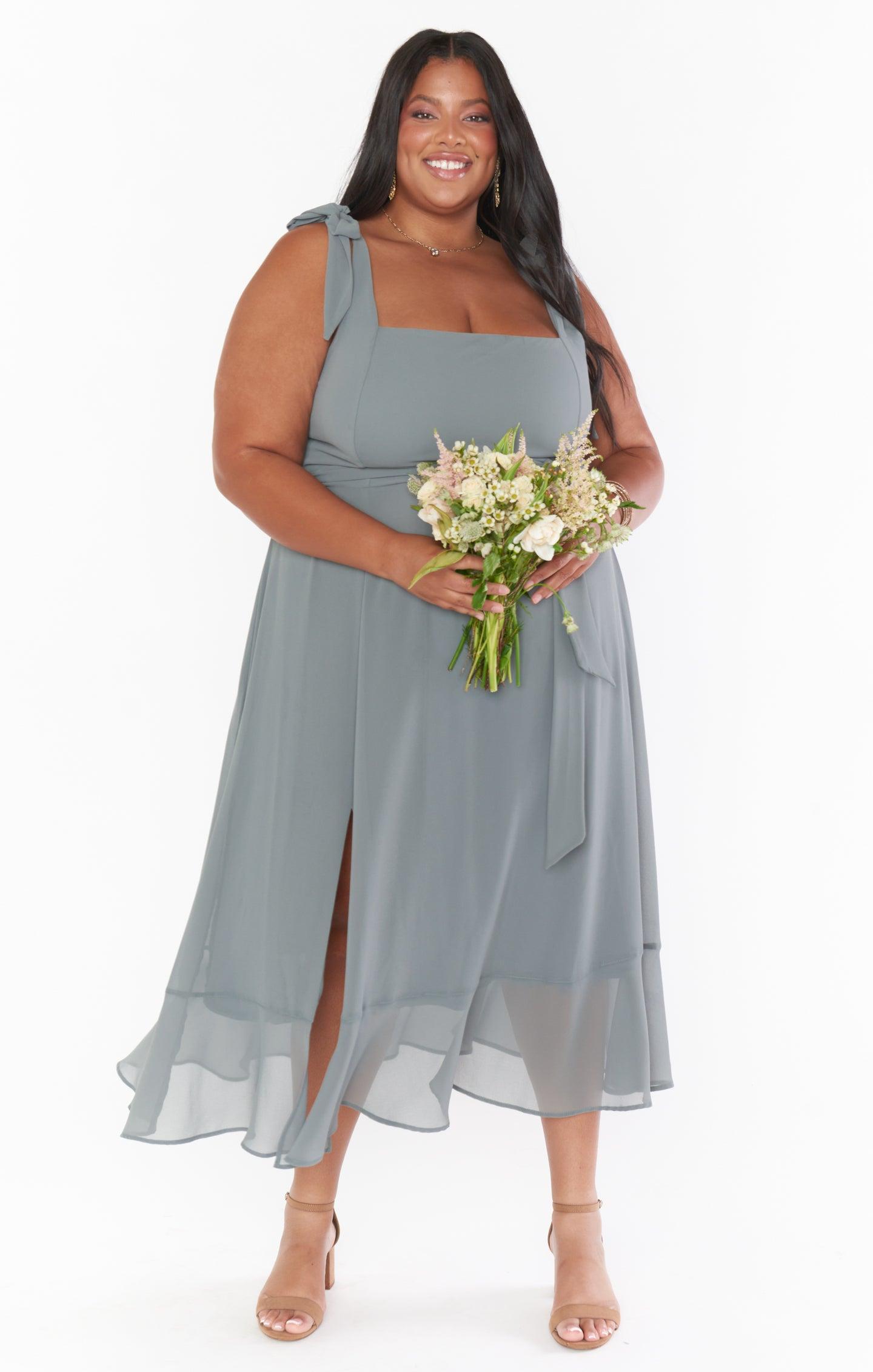 Claire Midi Dress ~ Deep Sage Chiffon Product Image