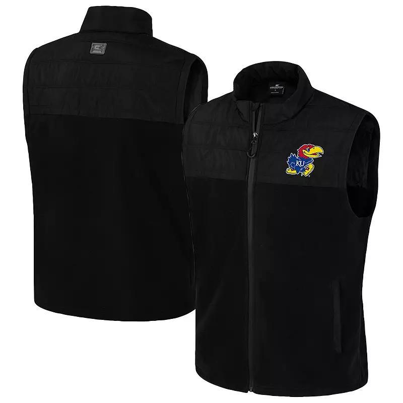 Men's Colosseum Black Air Force Falcons Block The Sun Full-Zip Vest,  Product Image