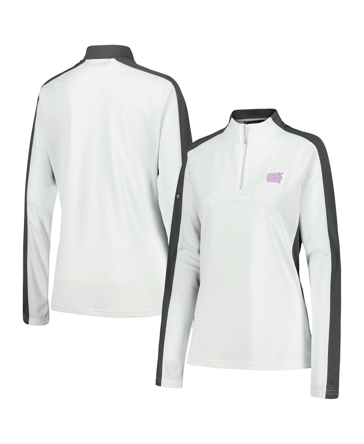 Womens LevelWear White Nhl 2023 Hockey Fights Cancer Remi Quarter-Zip Top Product Image