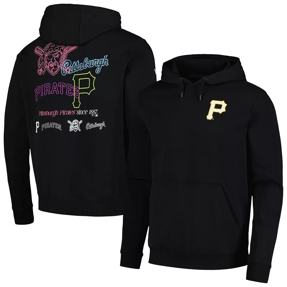 Men's Levelwear Black Pittsburgh Pirates Podium Vintage Pullover Hoodie,  Product Image