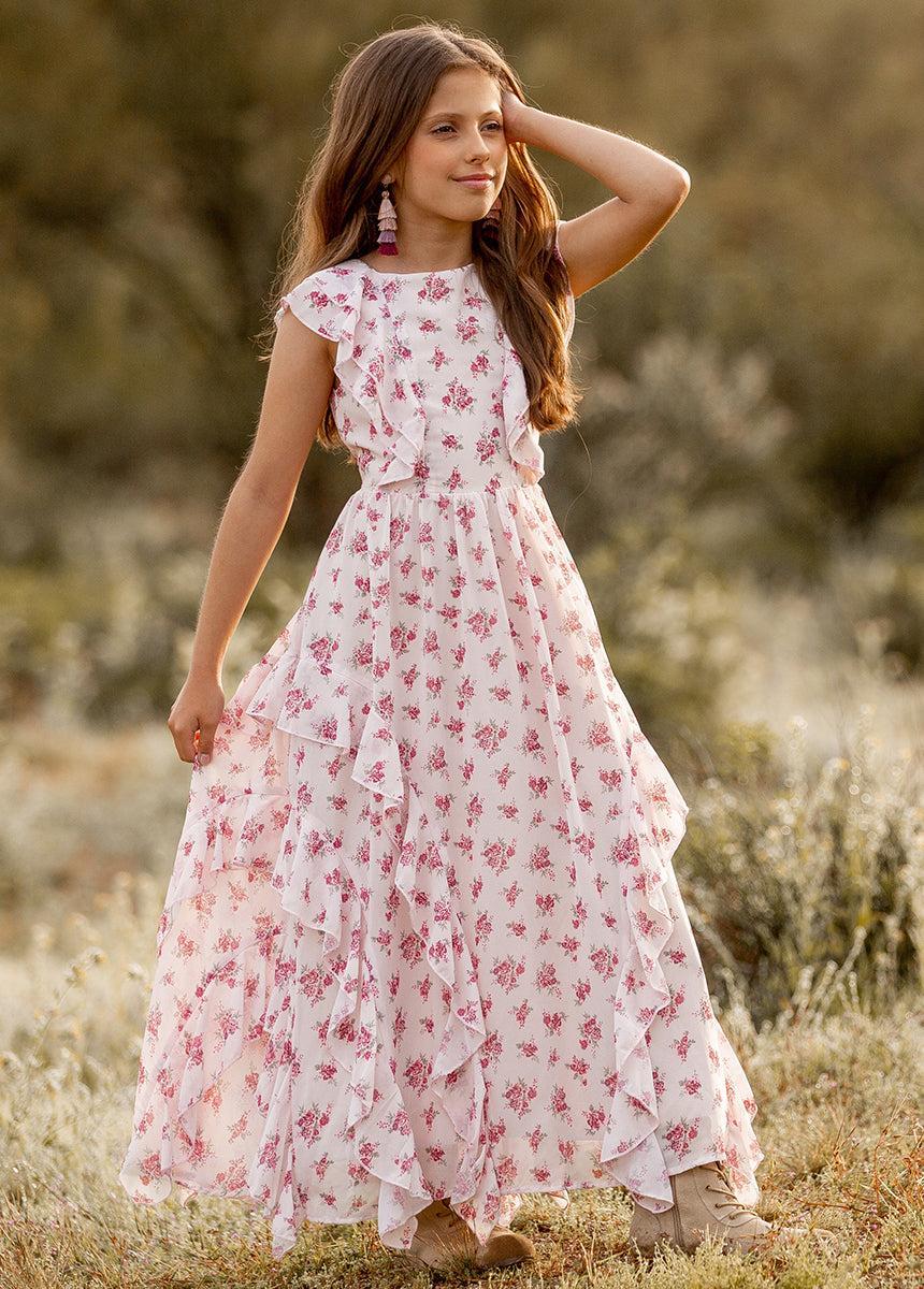 Sylviane Dress in Caroline Floral Girls Product Image