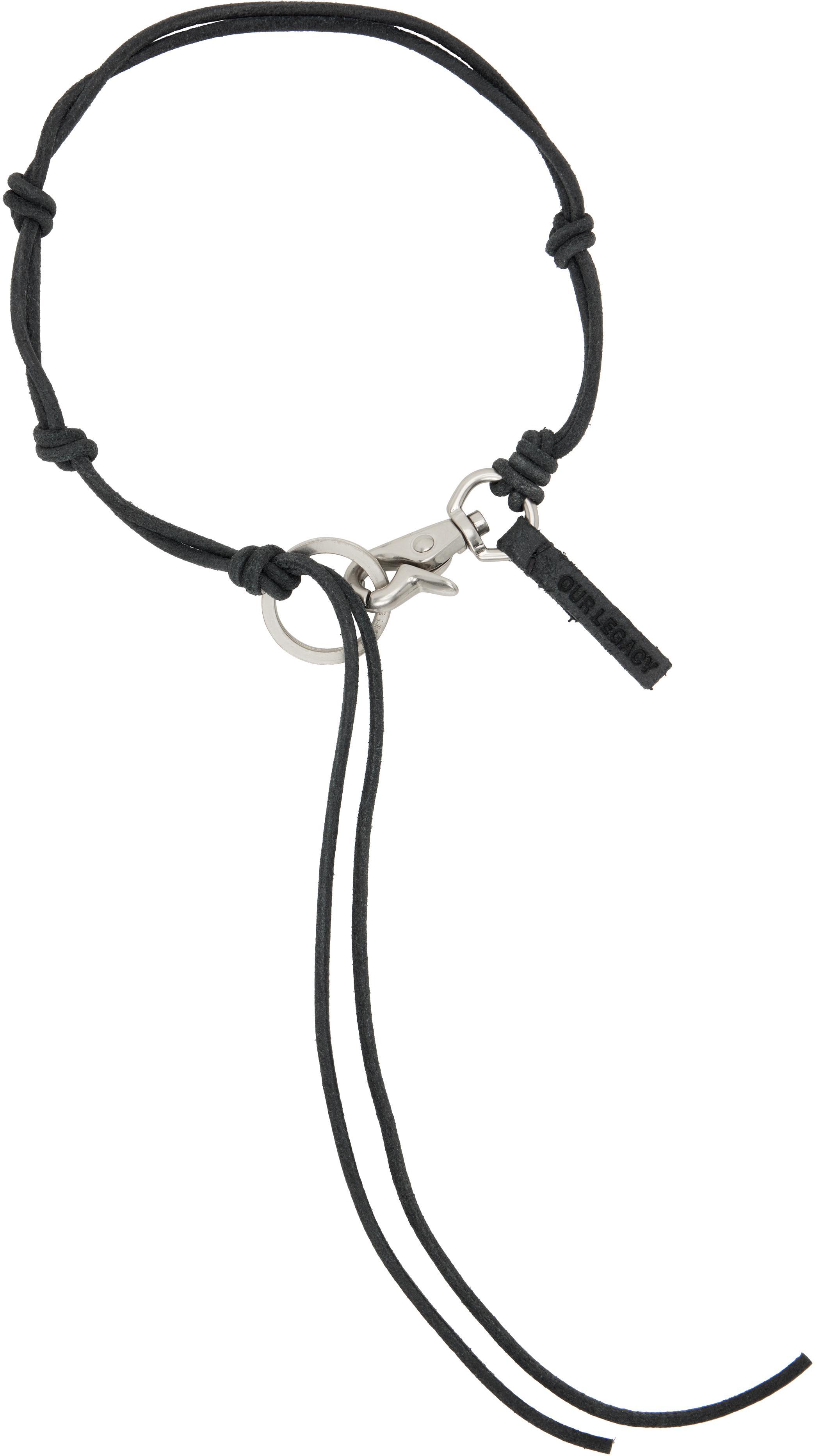 OUR LEGACY Black & Silver Ladon Necklace In Metallic Product Image