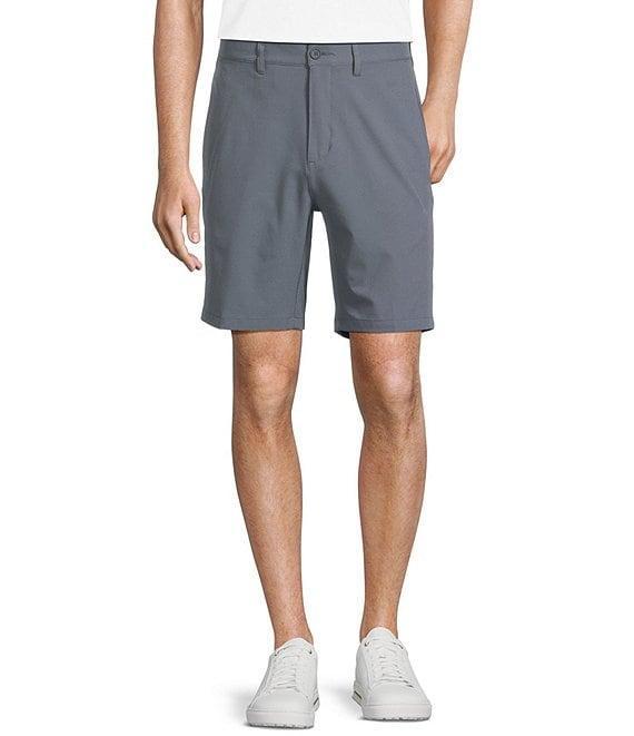 Caribbean Isle Breeze Flat Front Performance Stretch 8#double; Inseam Shorts Product Image