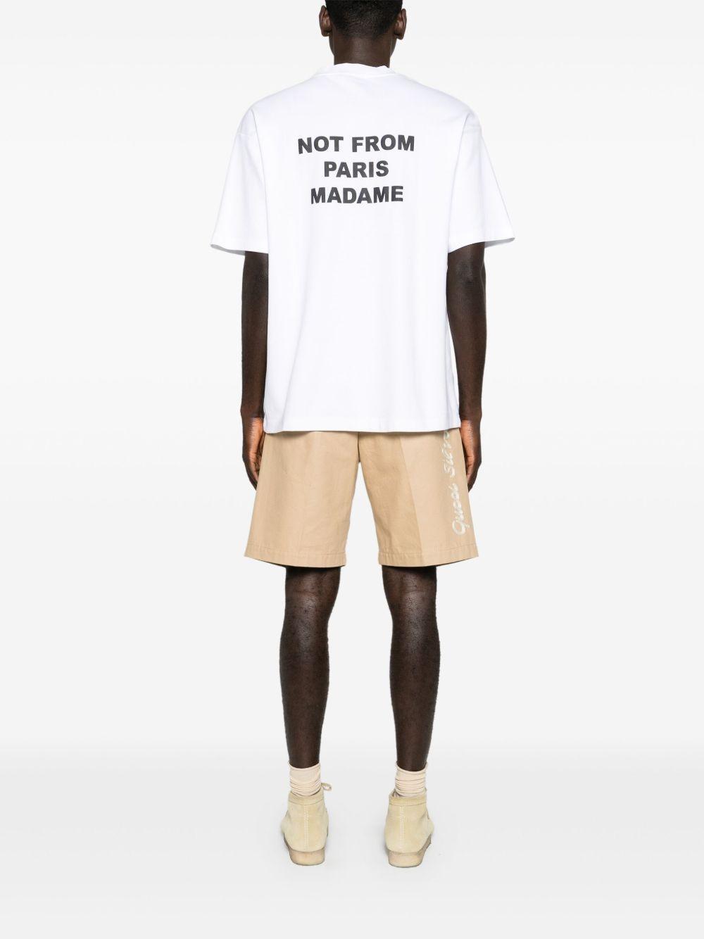 slogan-print cotton T-shirt Product Image