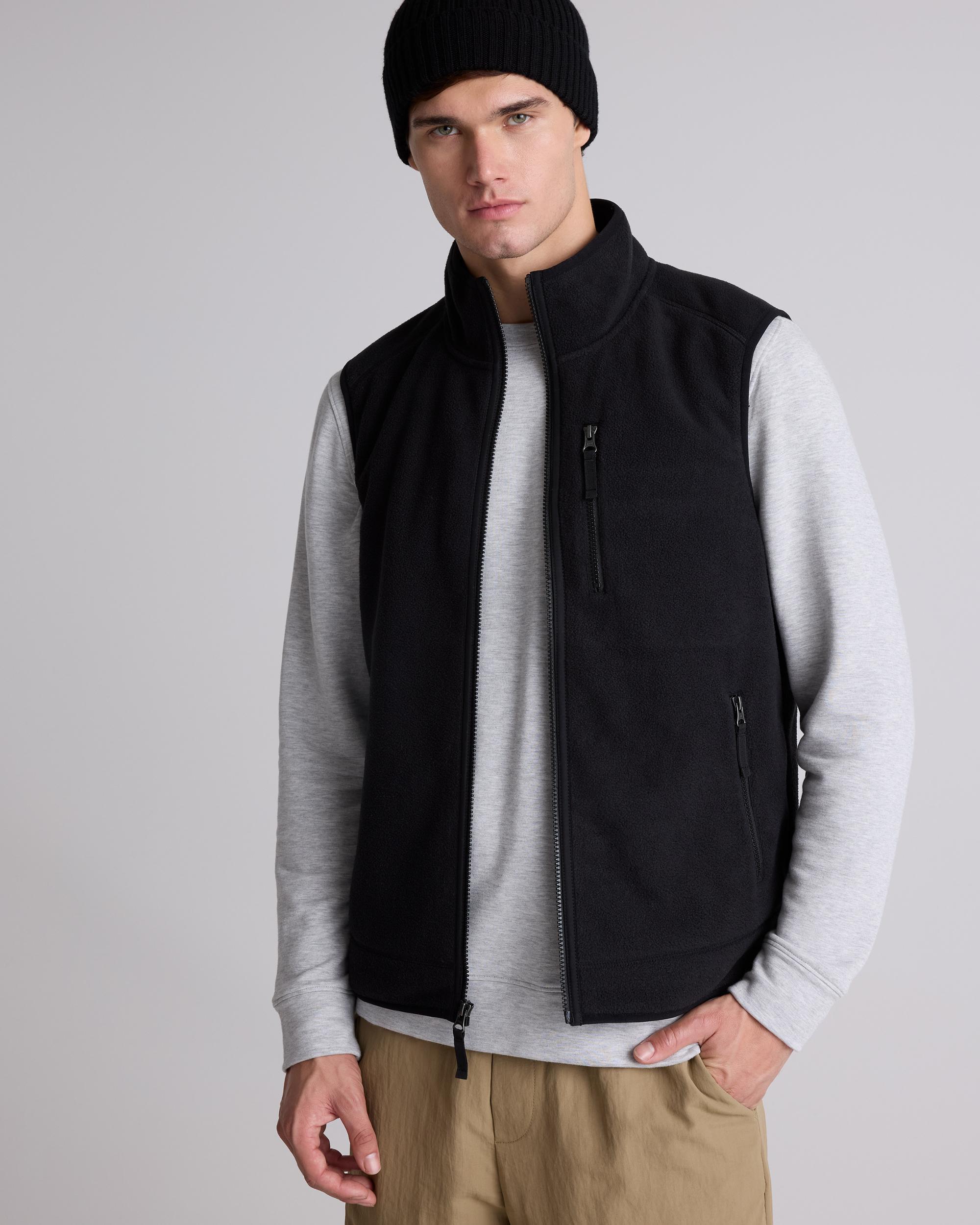 Quince | Men's Polar Fleece Full-Zip Vest Recycled Polyester Product Image