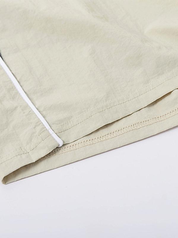 Men's Contrast Color Splicing Loose Shorts Product Image