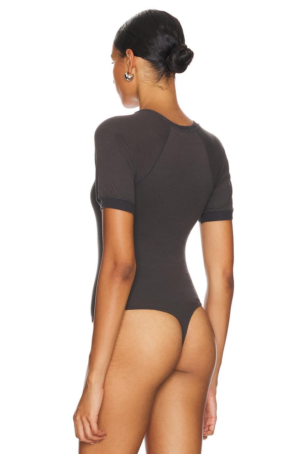 X Intimately FP Lazy Daisy Bodysuit In Charcoal Free People Product Image