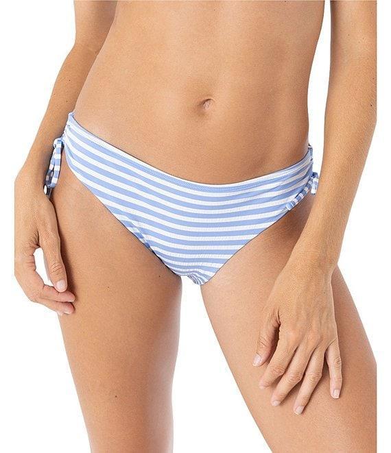 Roxy Pacific Coast Texture Rib Low Waist Lace-Up Hipster Swim Bottom Product Image