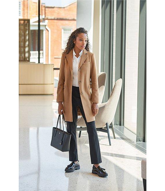 Antonio Melani Mallory Long Sleeve Point Collar Stretch Poplin Blouse Product Image