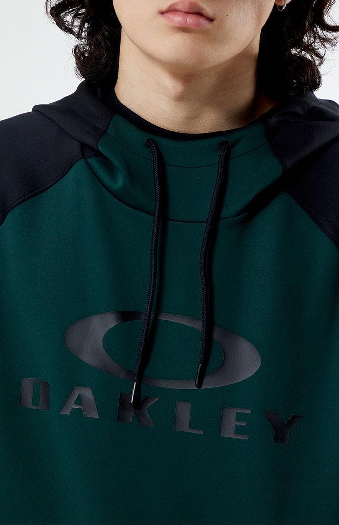 Oakley Men's Sierra DWR Hoodie in Green/Black - Product Image