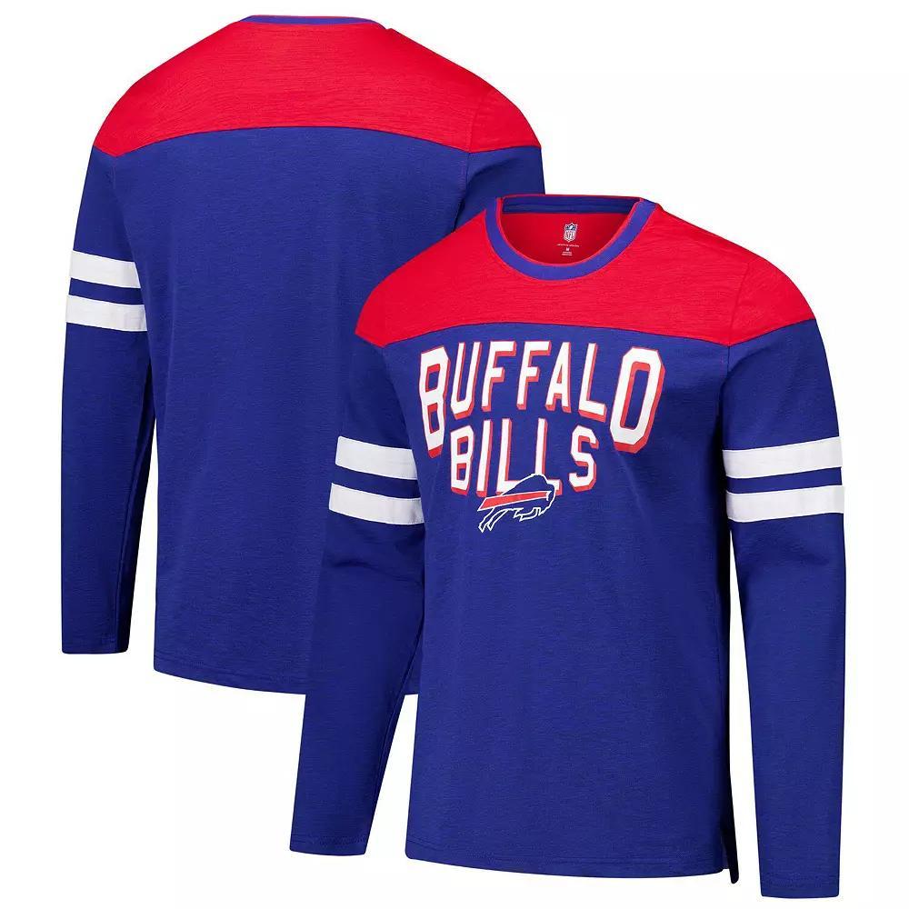 Men's G-III Sports by Carl Banks Royal/Red Buffalo Bills Adaptive Hail Mary Long Sleeve T-Shirt, Size: 2XL, Blue Product Image