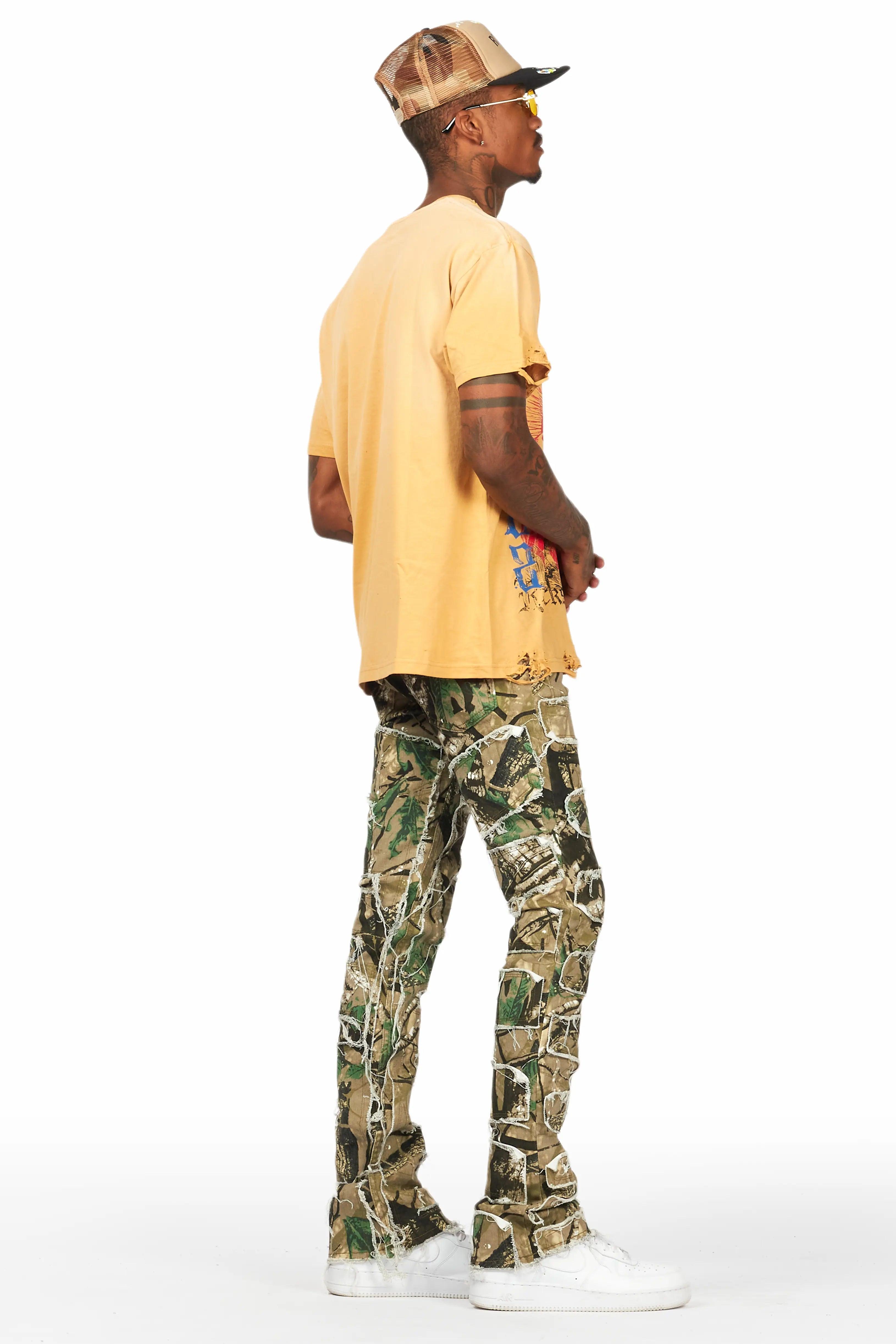 Shake Tree Camo Stacked Flare Jean Male Product Image