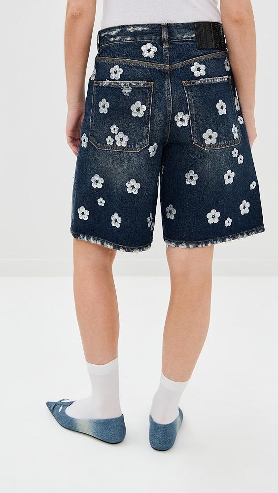 Marc Jacobs Sequin Daisy Wide Leg Shorts | Shopbop Product Image