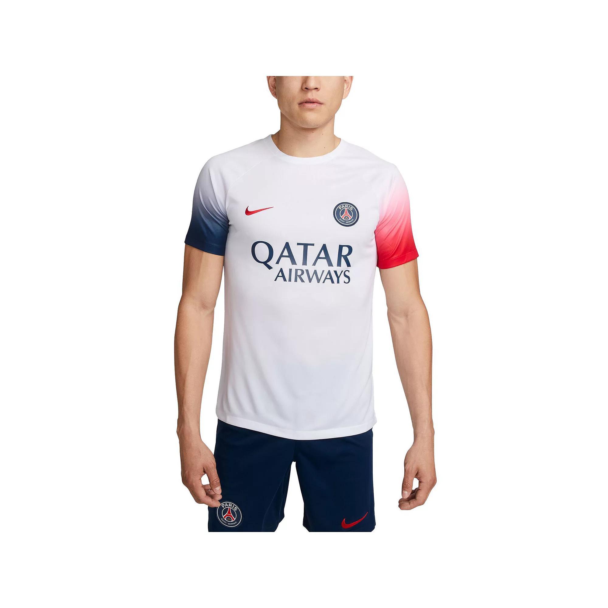 Men's Nike White Paris Saint-Germain 2023/24 Academy Pro Pre-Match Top,  Product Image