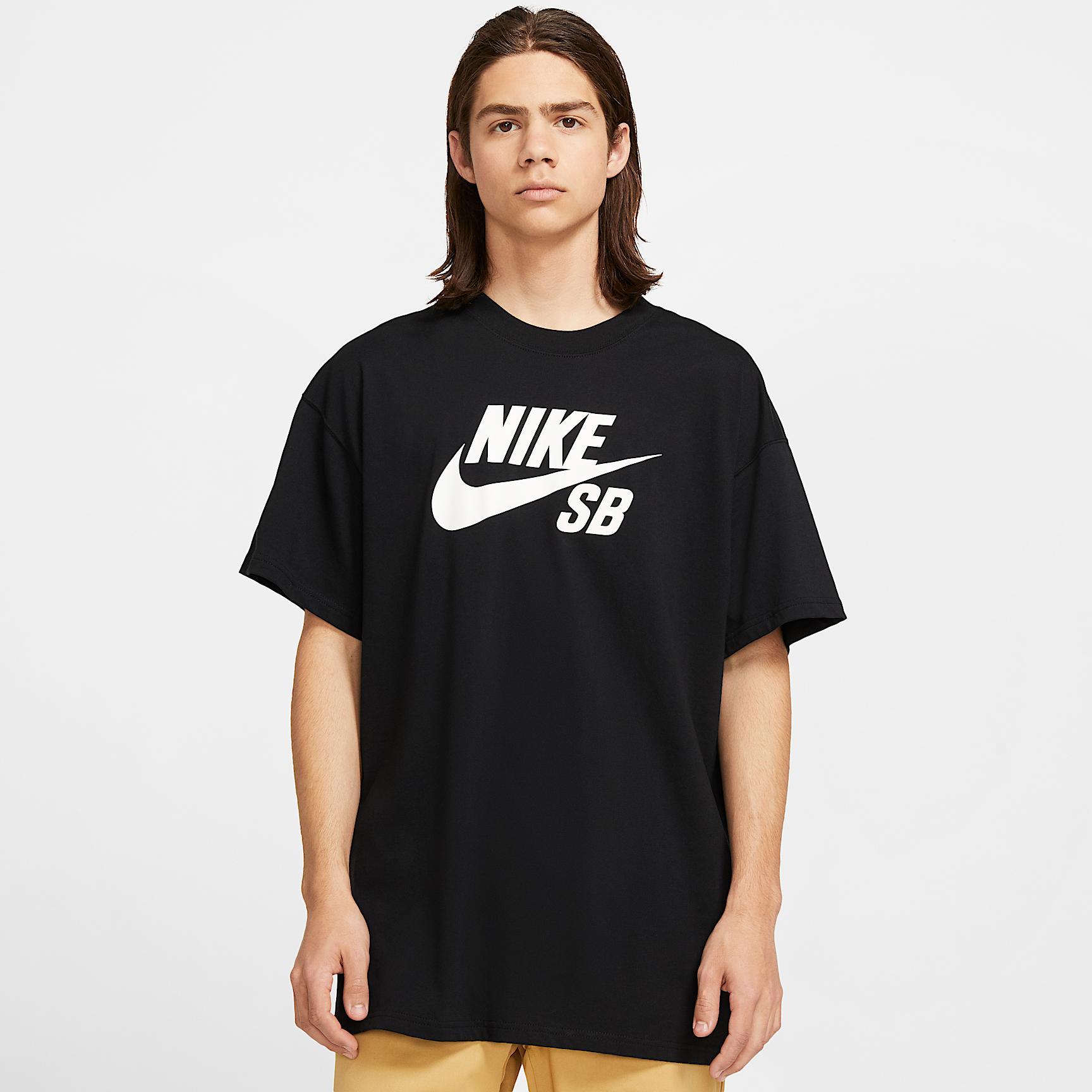 Mens Nike SB Logo Skate T-Shirt | CV7539-010 Product Image