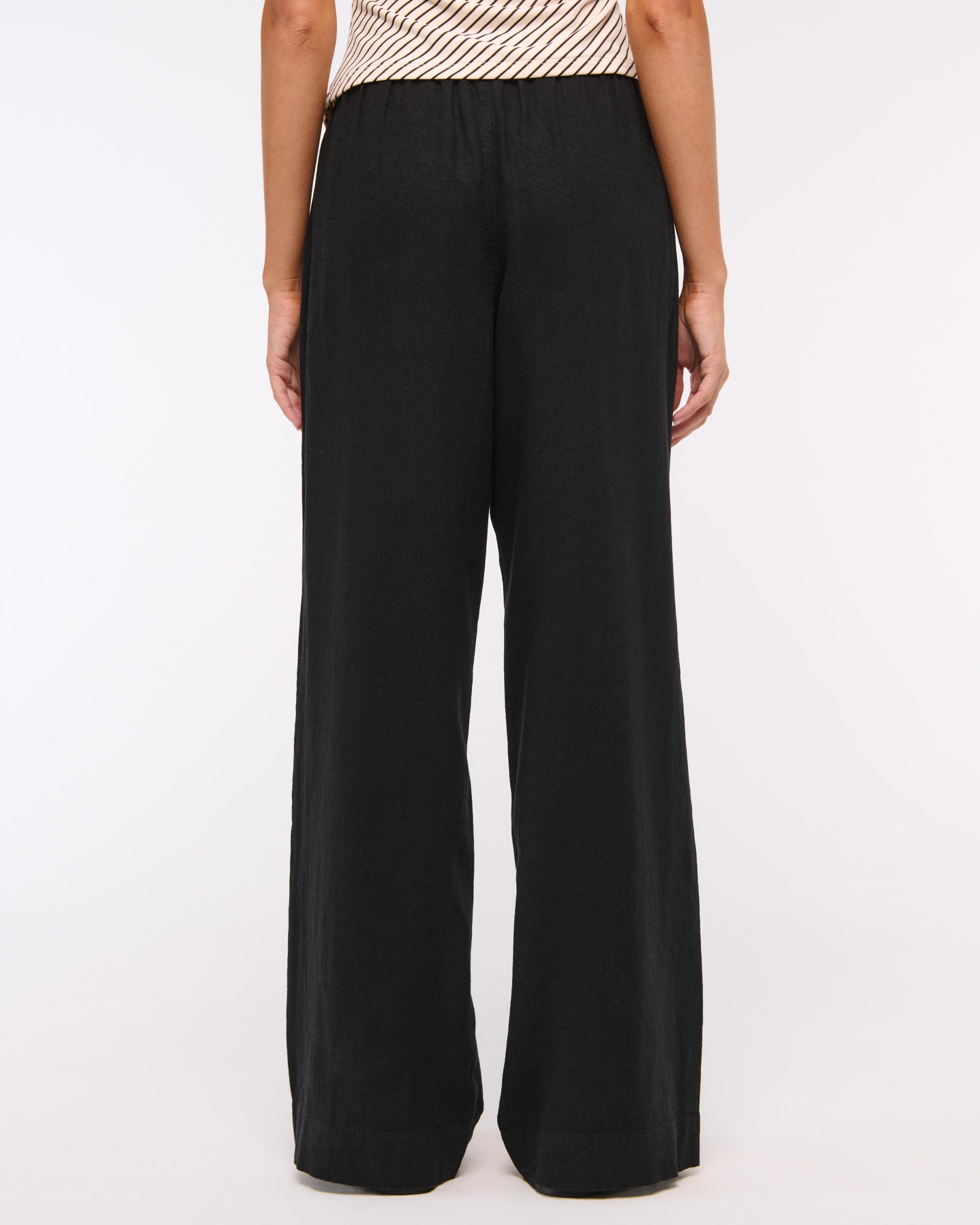 Linen-Blend Pull-On Pant Product Image