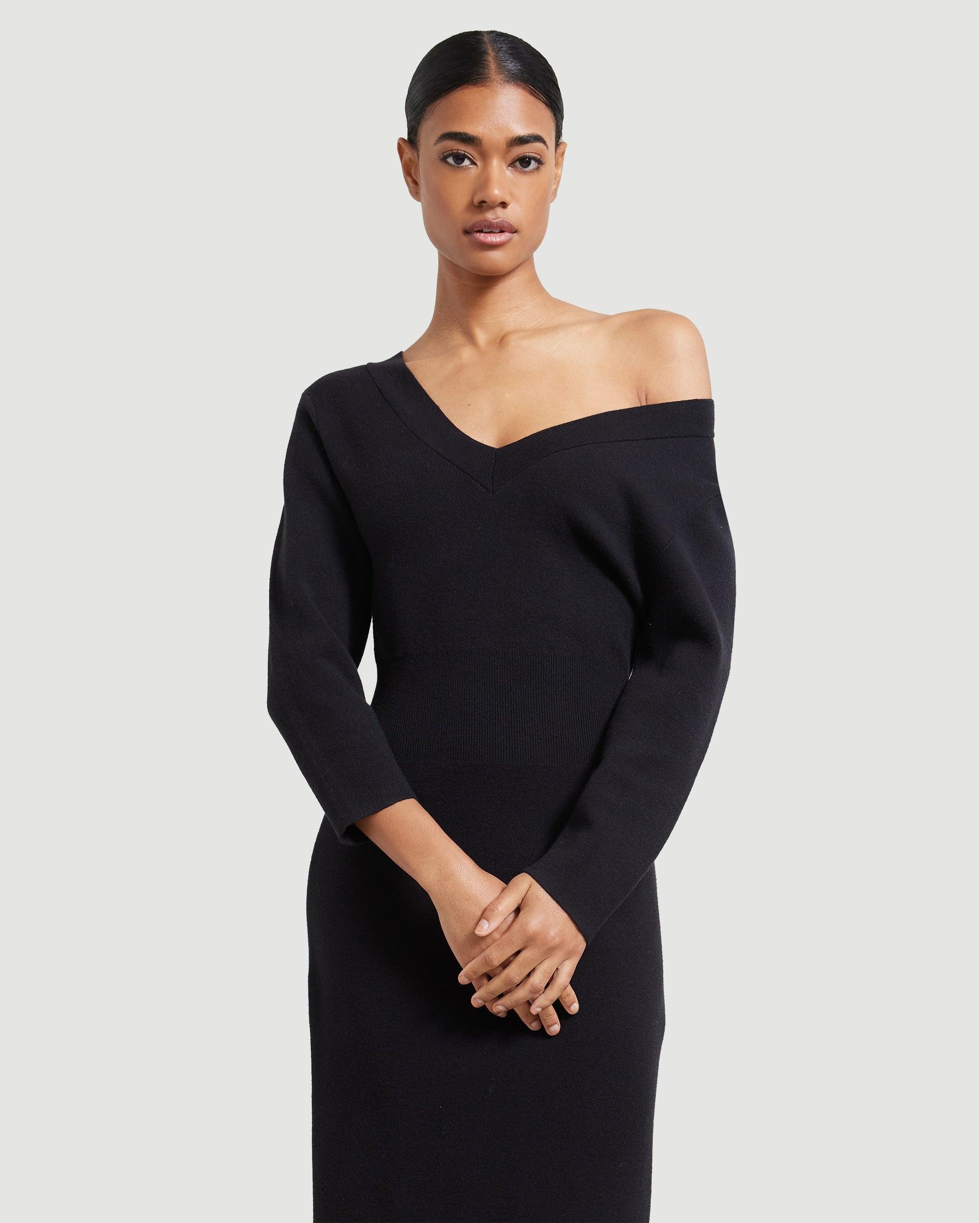 Brea Off-Shoulder Sweater Dress Product Image