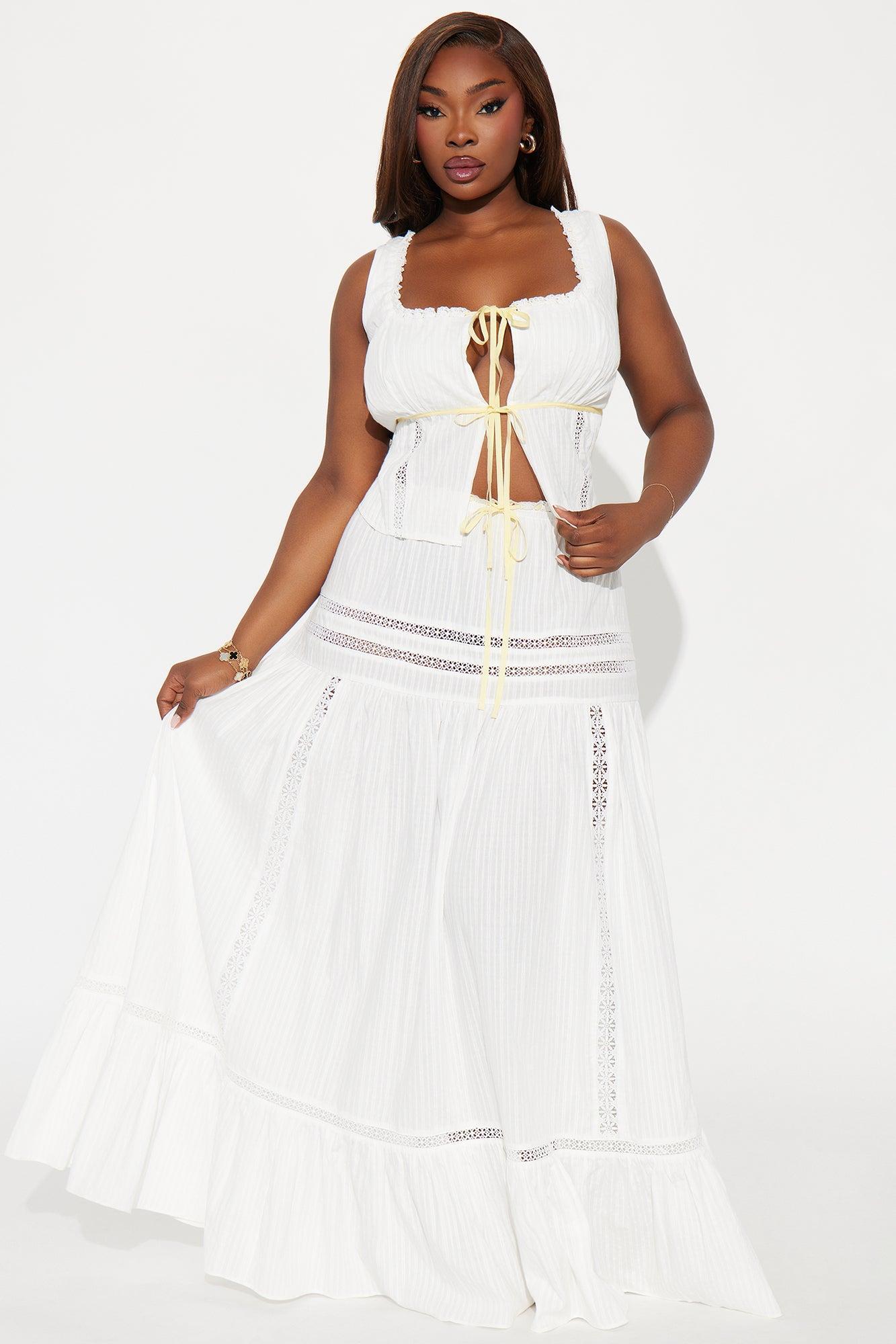 Sunny Skirt Set - White Product Image