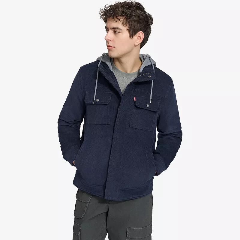 Men's Levi's® Hooded Corduroy Shacket,  Product Image