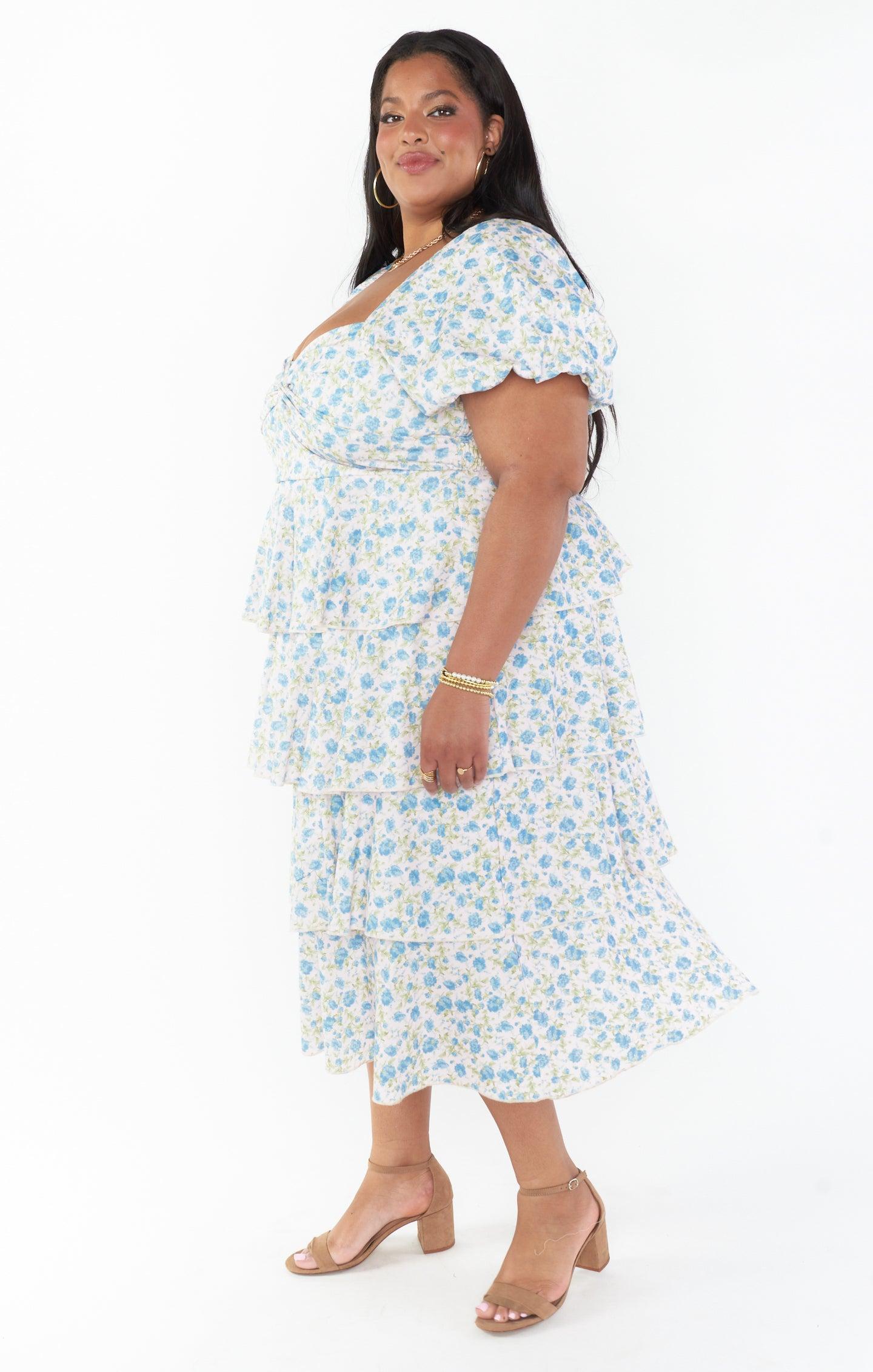 Va Va Midi Dress ~ Charming Rose Product Image