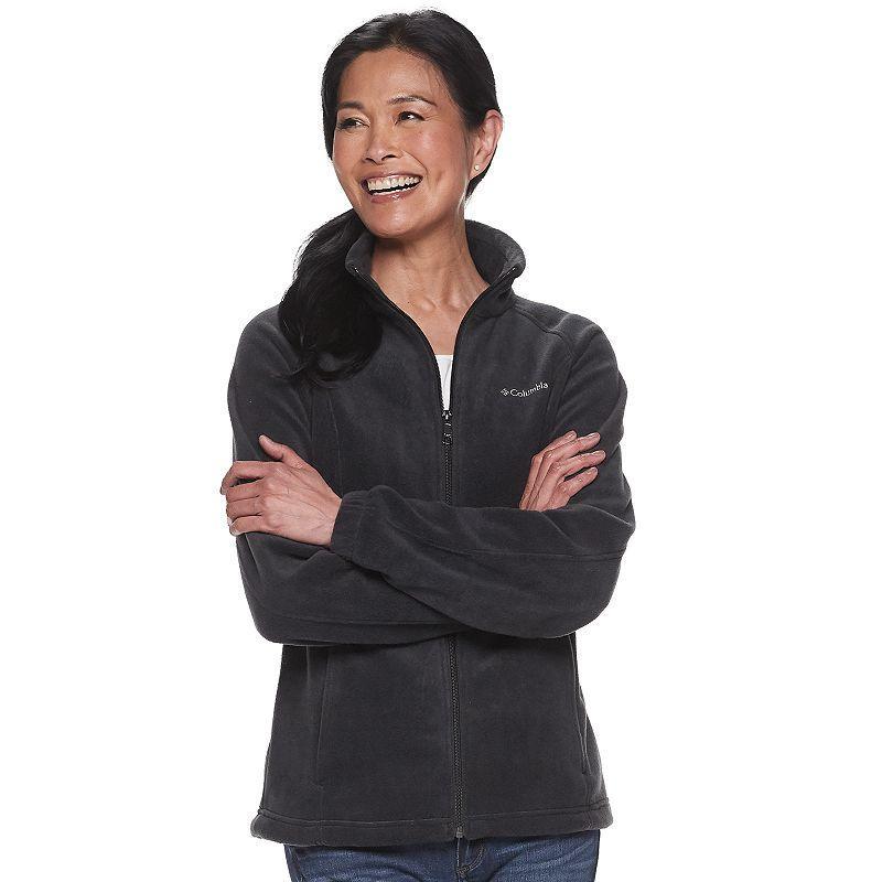 Women's Columbia Benton Springs Zip-Front Fleece Jacket, Size: XL, Black Product Image