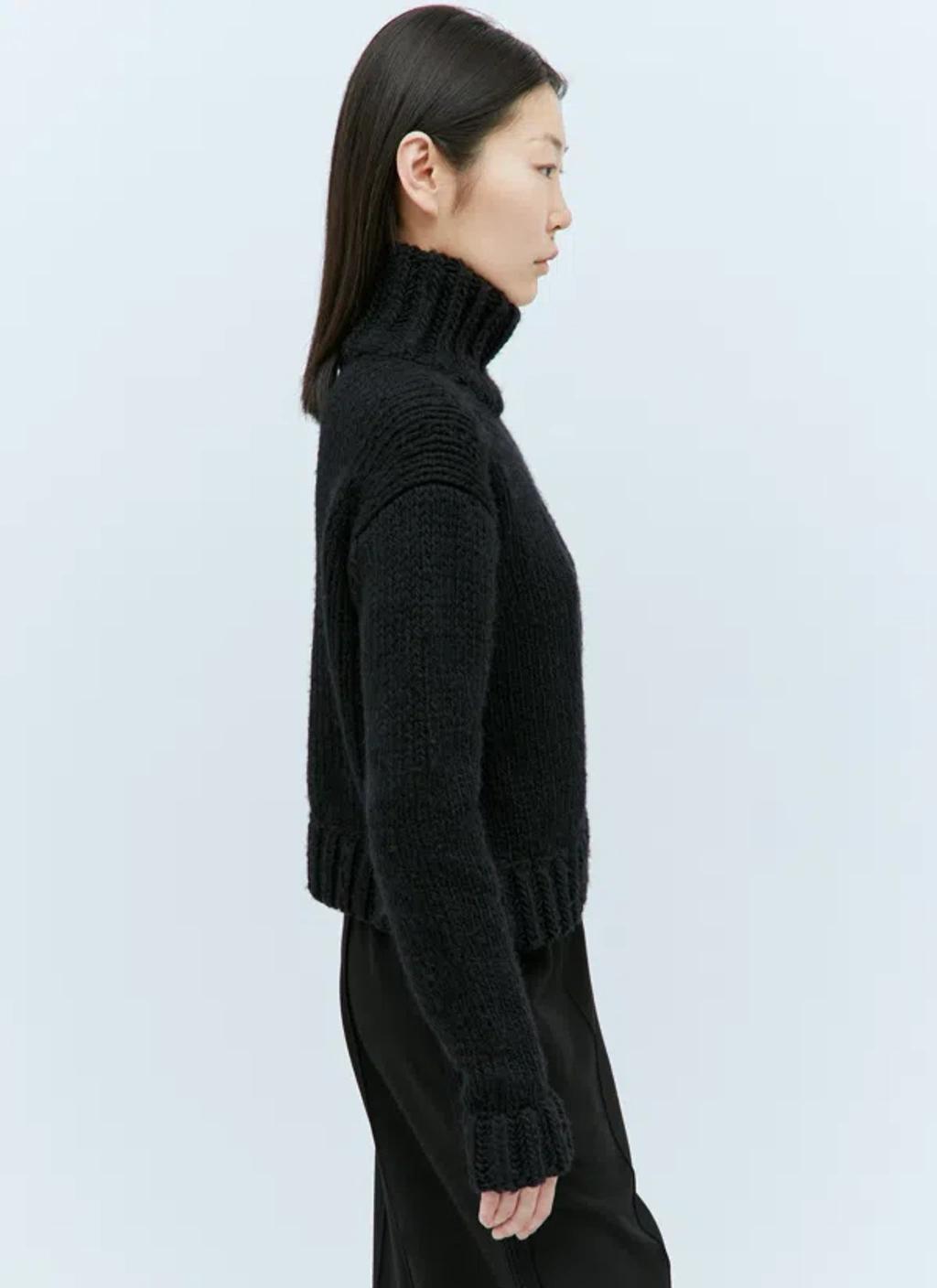 MONCLER T-neck Sweater In Black Product Image