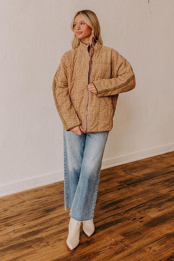 Cabin Cutie Corduroy Jacket in Blush Product Image