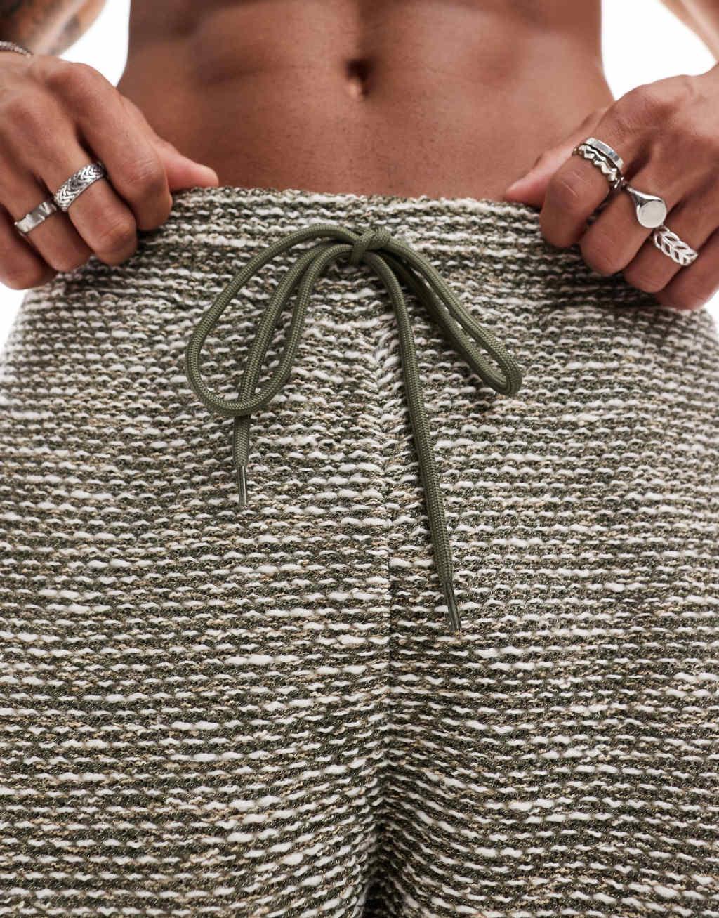 ASOS DESIGN oversized shorts in craft texture - part of a set Product Image