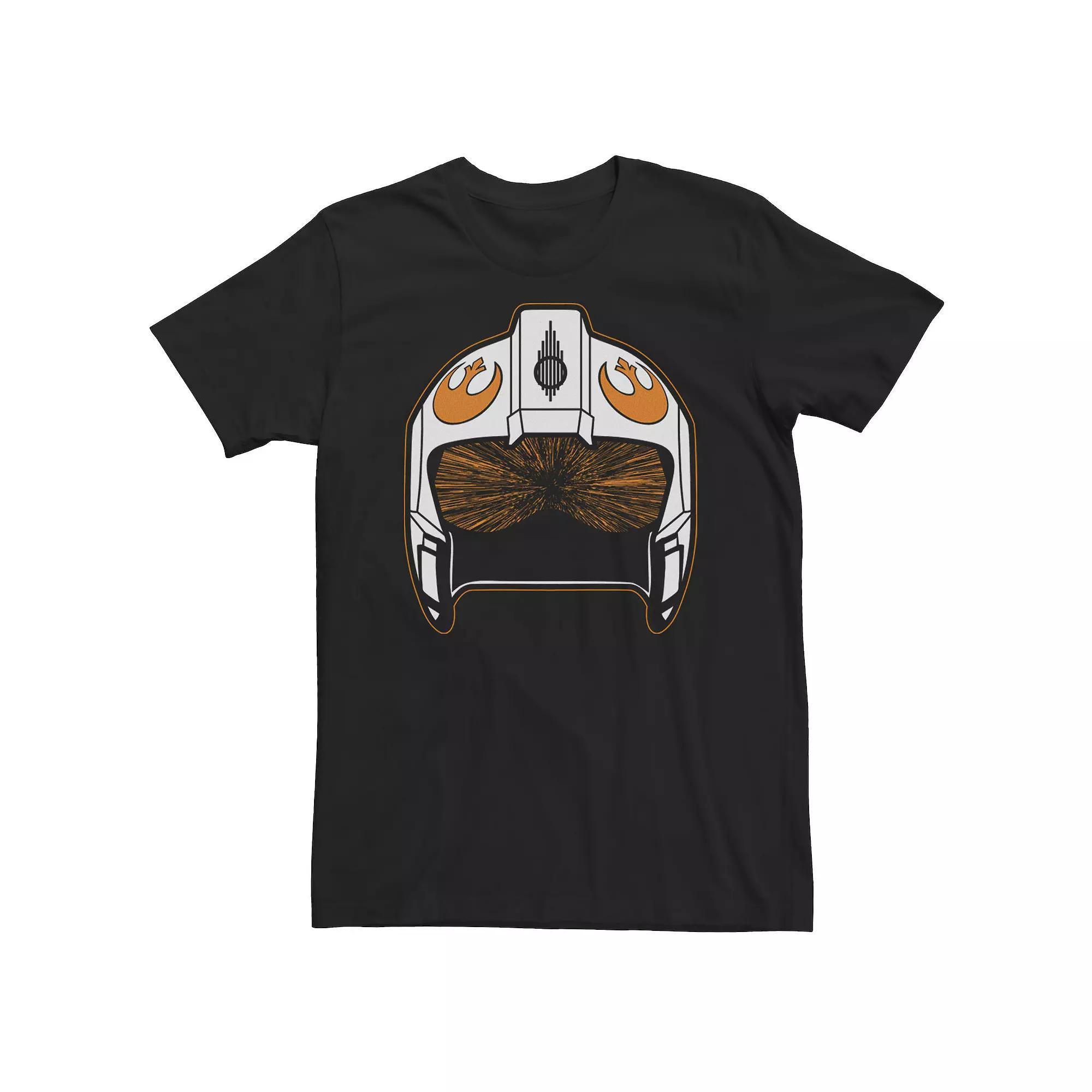 Big & Tall Star Wars The Force Awakens Rebel Helmet Big Face Tee, Men's, Size: XLT, Black Product Image