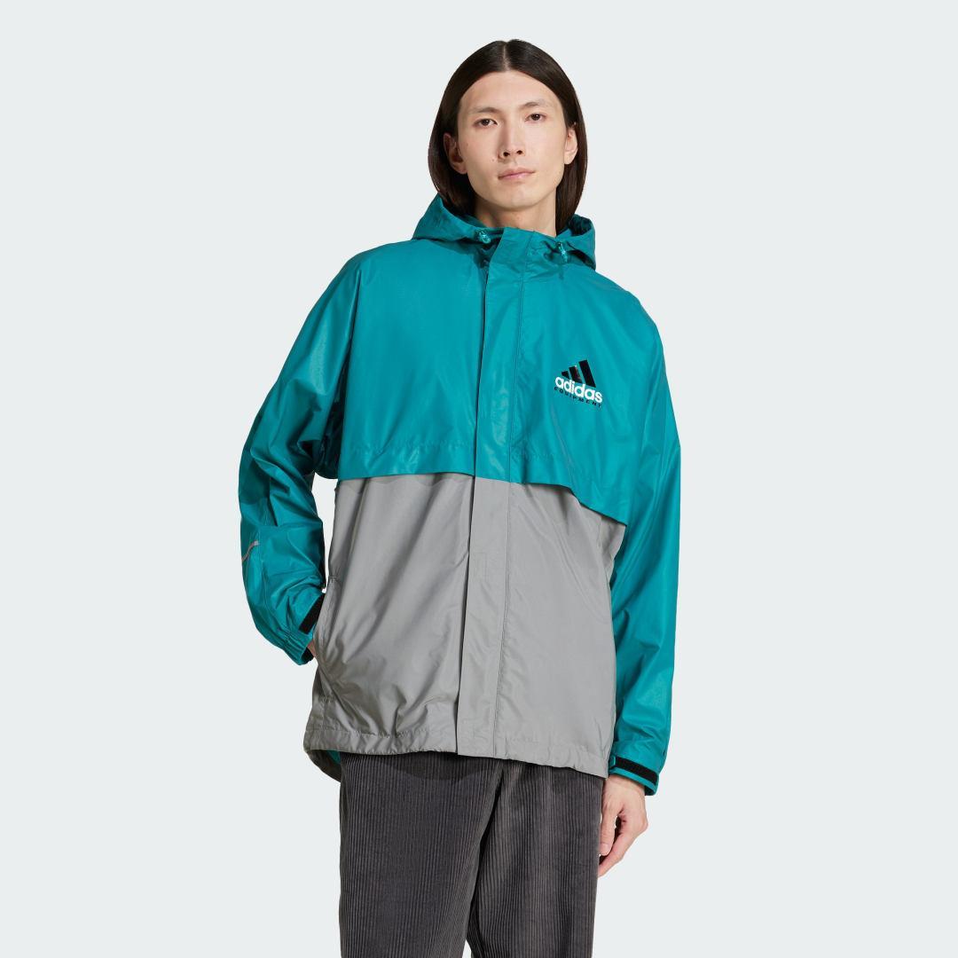 adidas Equipment Windbreaker Equipment Green XS Mens Product Image