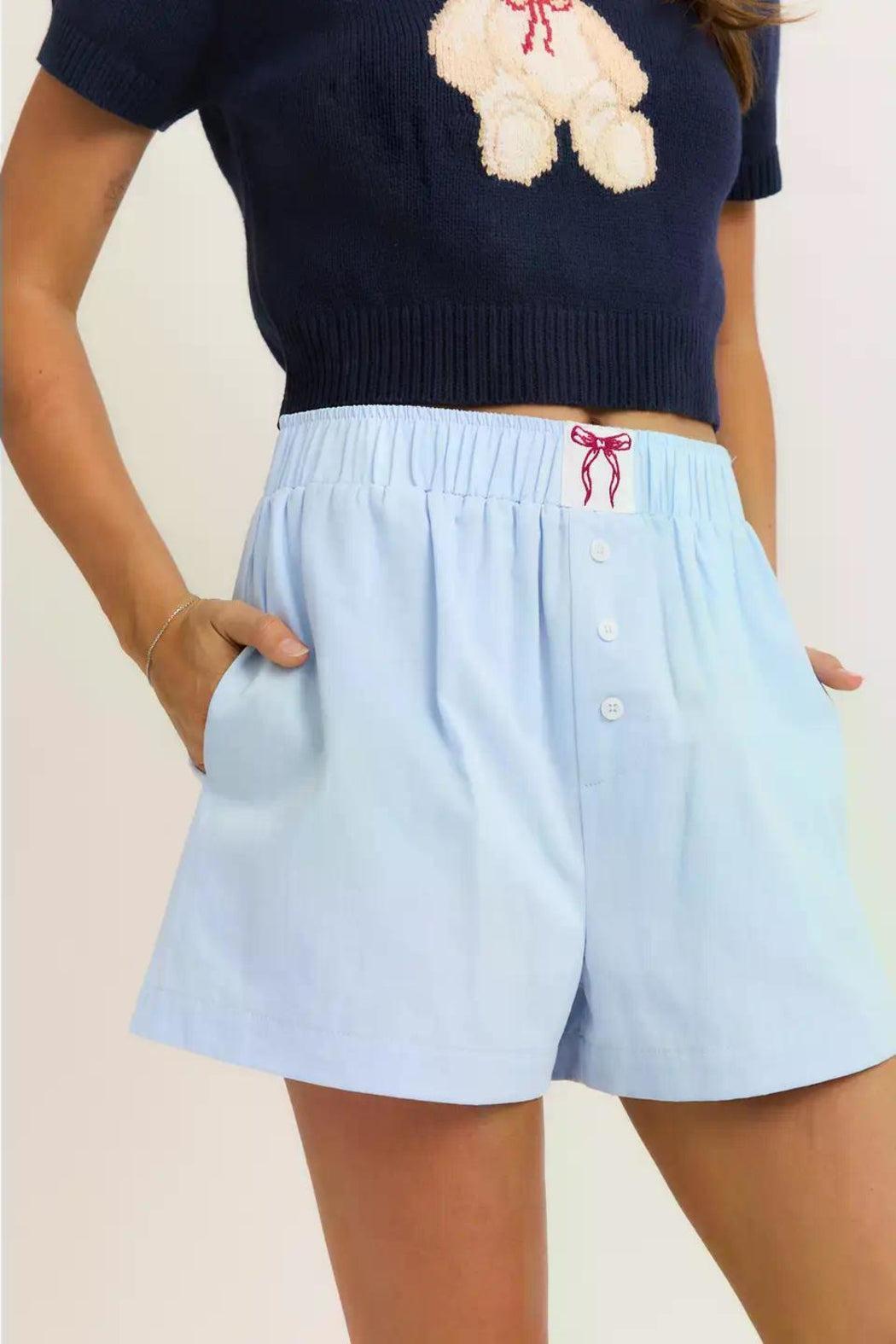 High Waisted Boxy Shorts Product Image