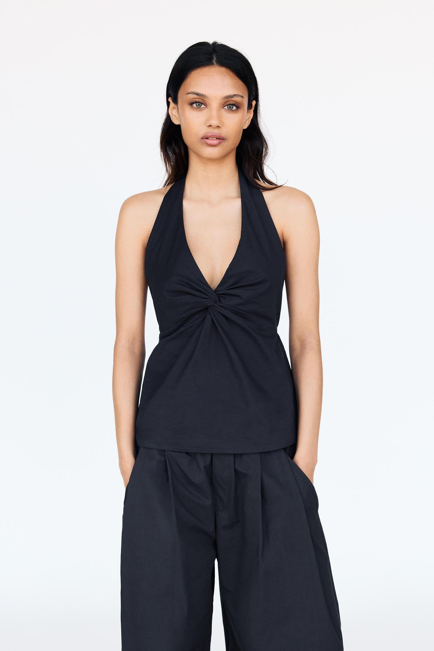 V-neck halter top Product Image